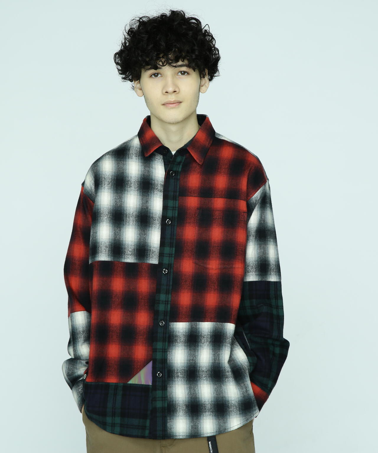 MANASTASH/マナスタッシュ/PATCHED FLANNEL SHIRT/フランネルシャツ