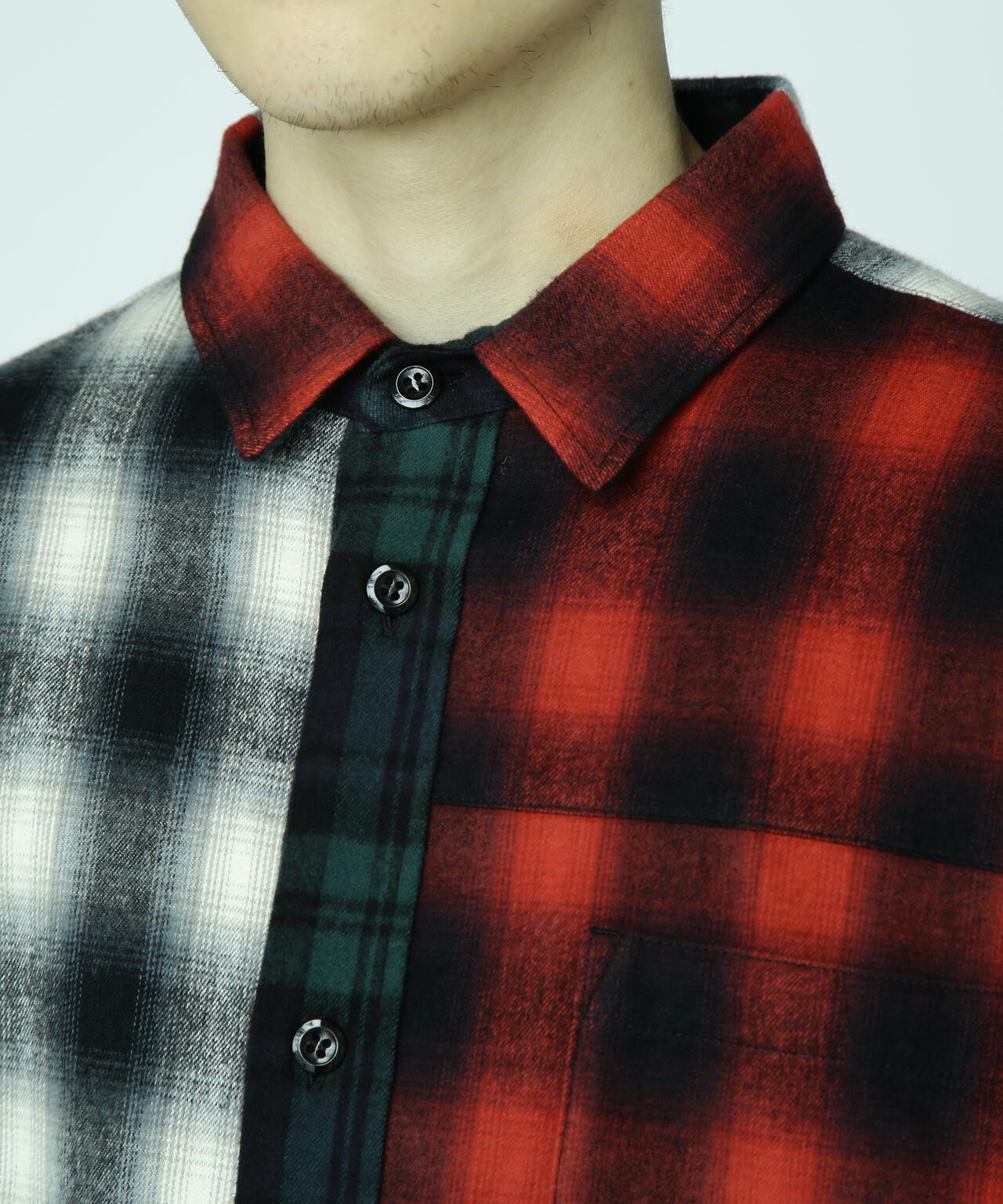 MANASTASH/マナスタッシュ/PATCHED FLANNEL SHIRT/フランネルシャツ