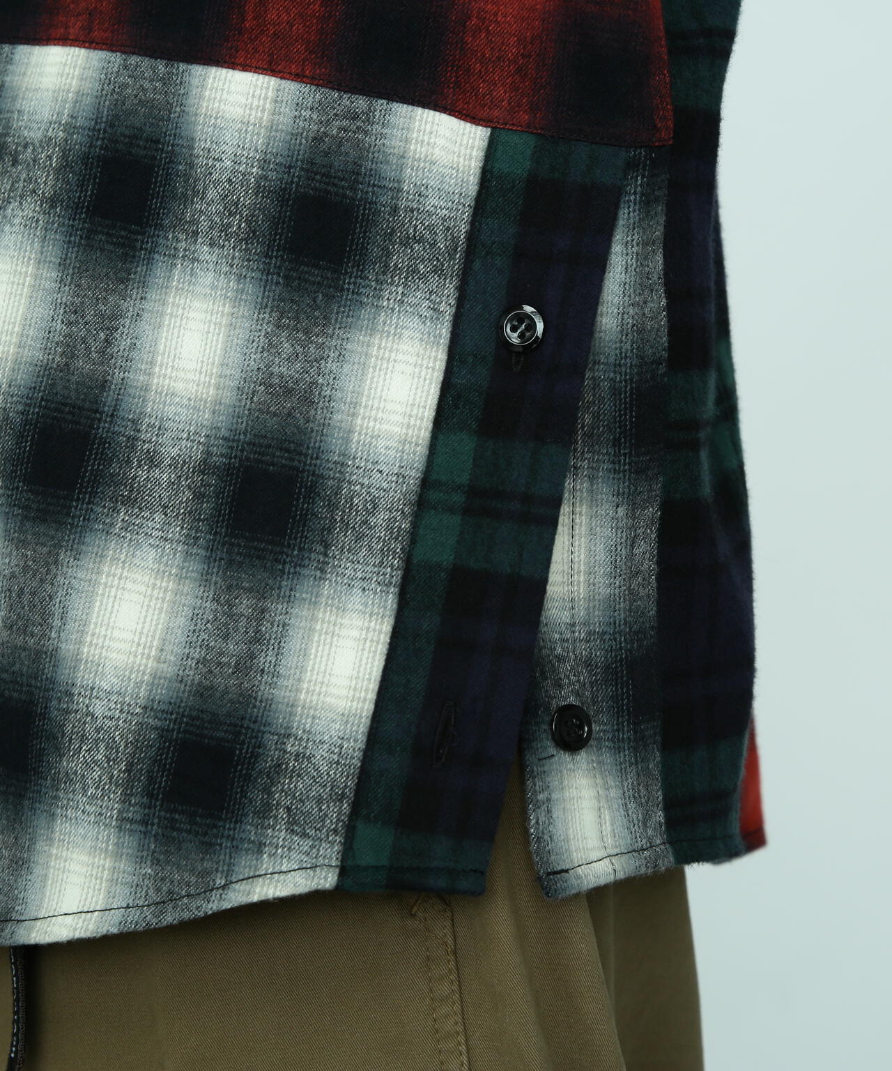 MANASTASH/マナスタッシュ/PATCHED FLANNEL SHIRT/フランネルシャツ