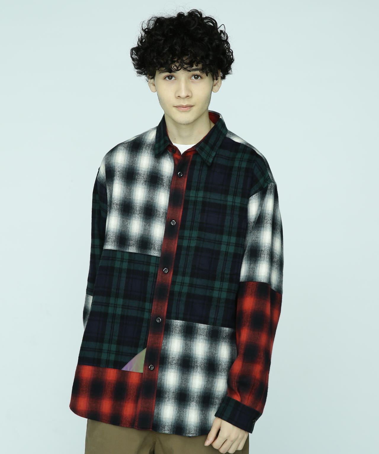 MANASTASH/マナスタッシュ/PATCHED FLANNEL SHIRT/フランネルシャツ