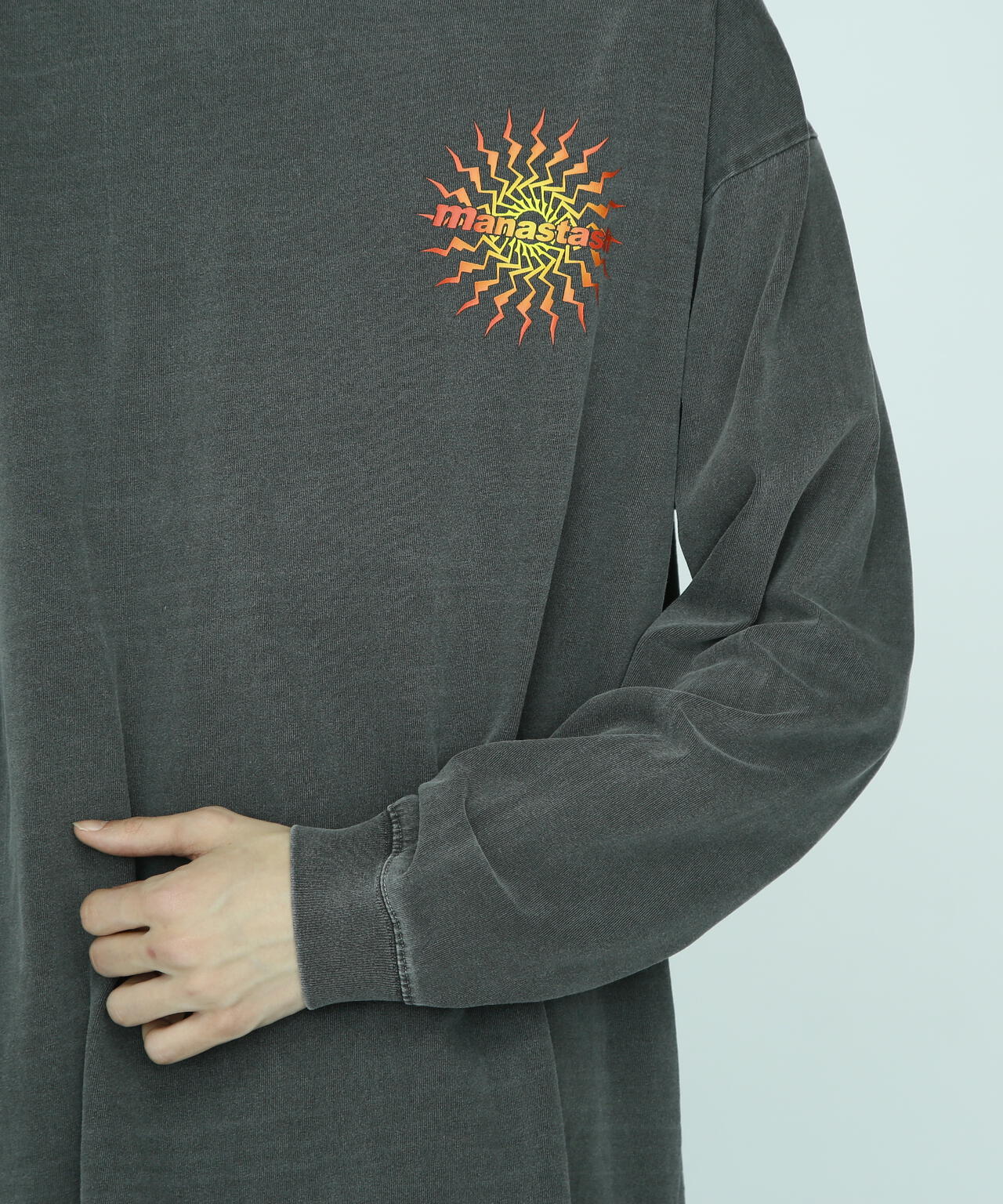 MANASTASH/マナスタッシュ/PUMICE L/S TEE MTN BURST