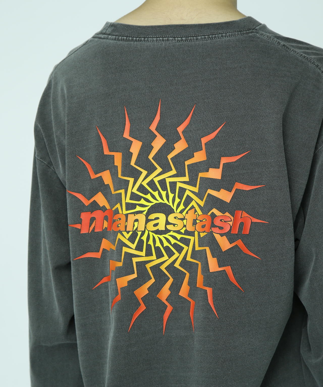 MANASTASH/マナスタッシュ/PUMICE L/S TEE MTN BURST