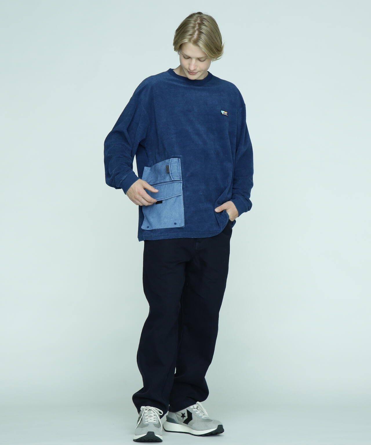 MANASTASH/マナスタッシュ/SNUG PILE CARGO POCKET TEE