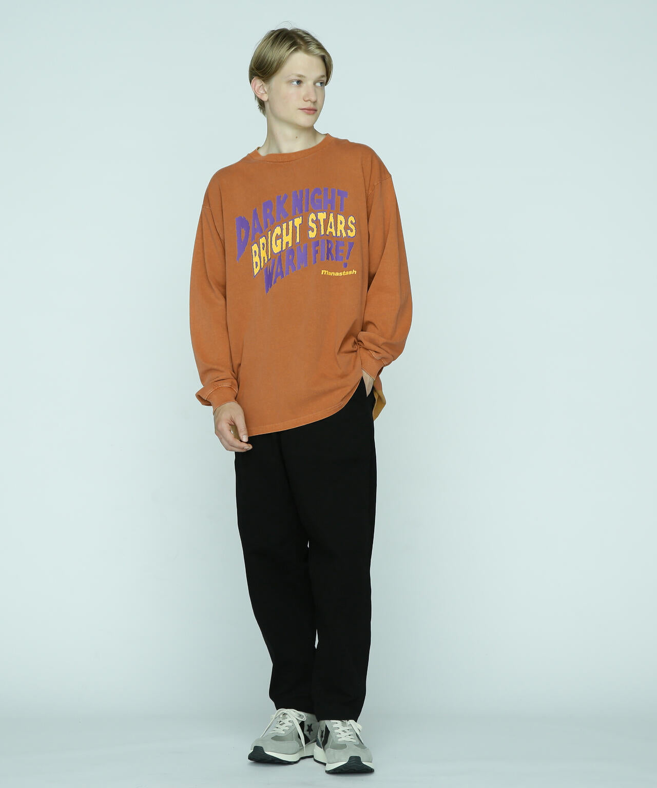 MANASTASH/マナスタッシュ/PUMICE L/S TEE DARK NIGHT