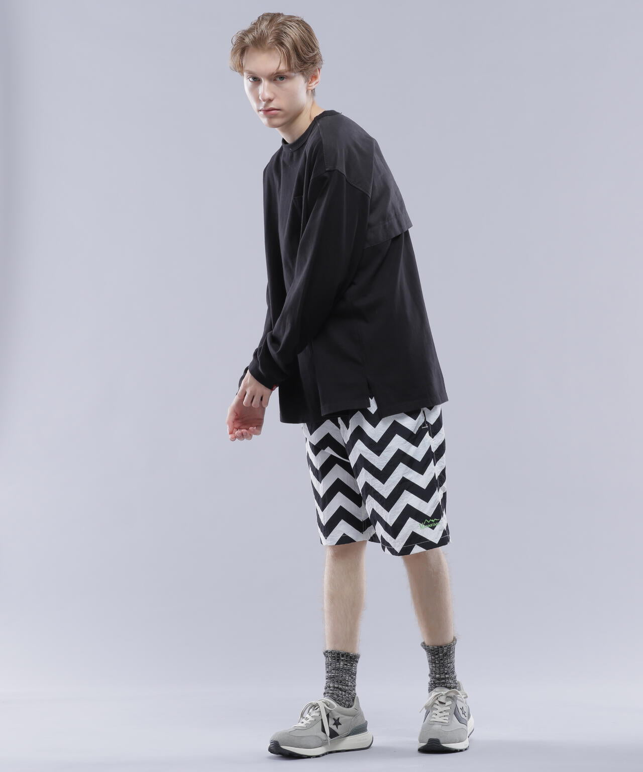 MANASTASH/マナスタッシュ/ZG COLOR SHORTS/ジグザクカラーショーツ