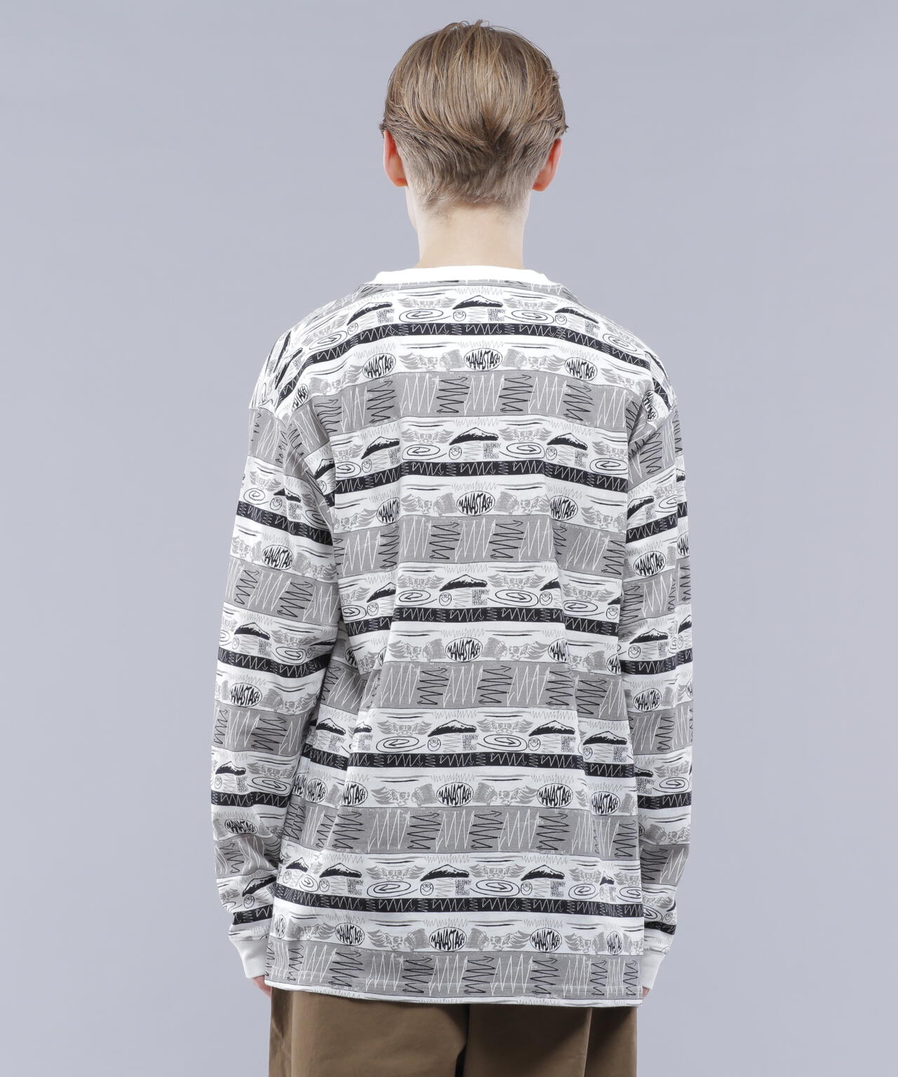 MANASTASH/マナスタッシュ/MTN STRIPE L/S TEE