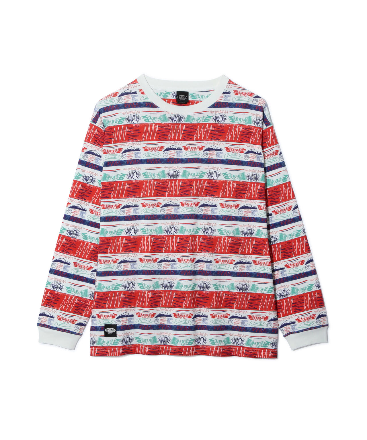 MANASTASH/マナスタッシュ/MTN STRIPE L/S TEE