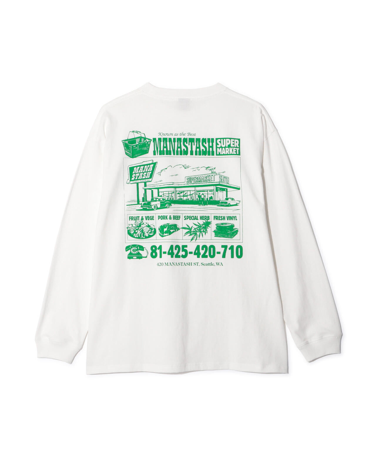 MANASTASH/マナスタッシュ/CiTee L/S SUPERMARKET
