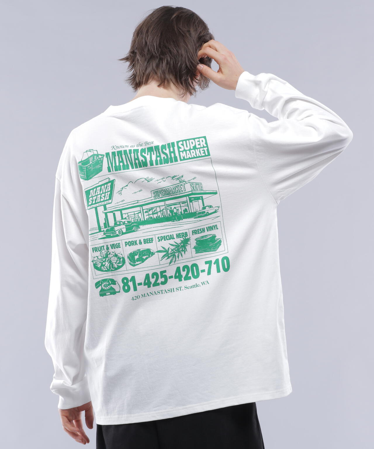 MANASTASH/マナスタッシュ/CiTee L/S SUPERMARKET