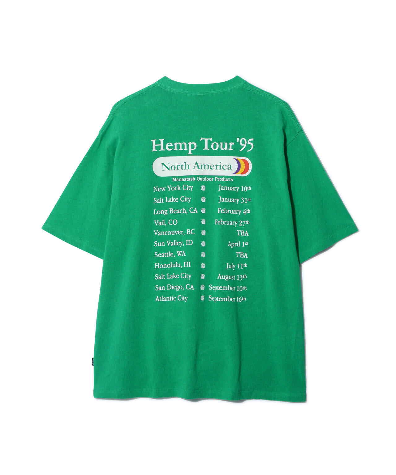 MANASTASH/マナスタッシュ/HEMP TEE TOUR/ヘンプツアーTシャツ