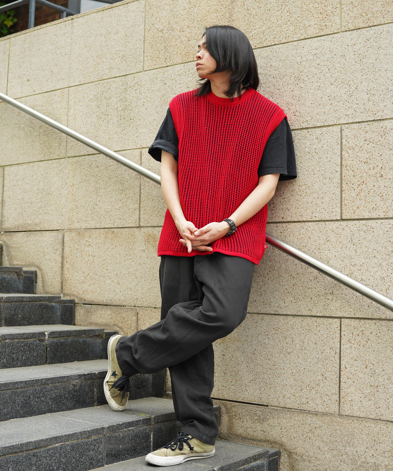 MANASTASH/マナスタッシュ/MS MESH VEST/メッシュベスト