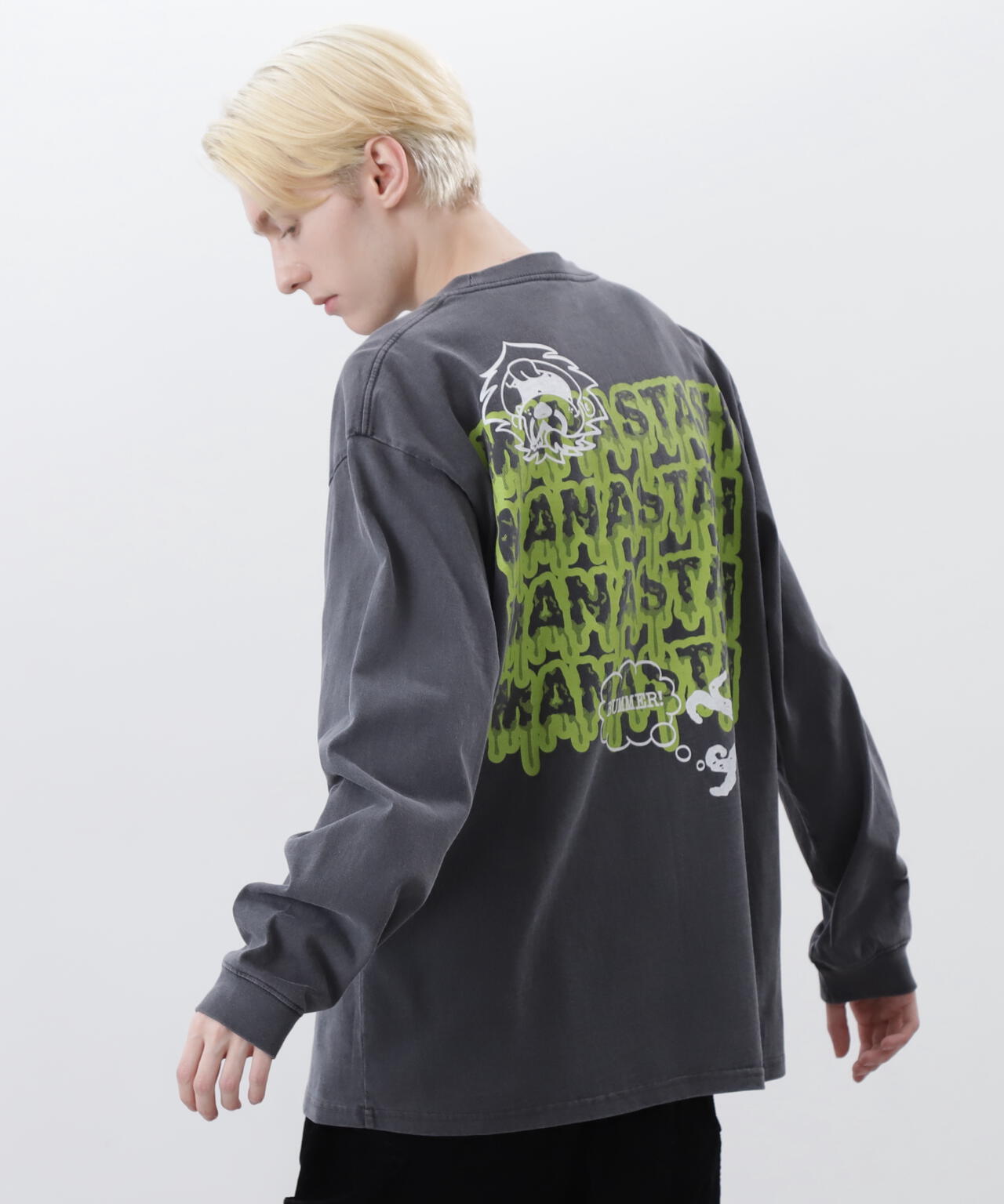 MANASTASH/マナスタッシュ/PUMICE L/S TEE MUSHROOM