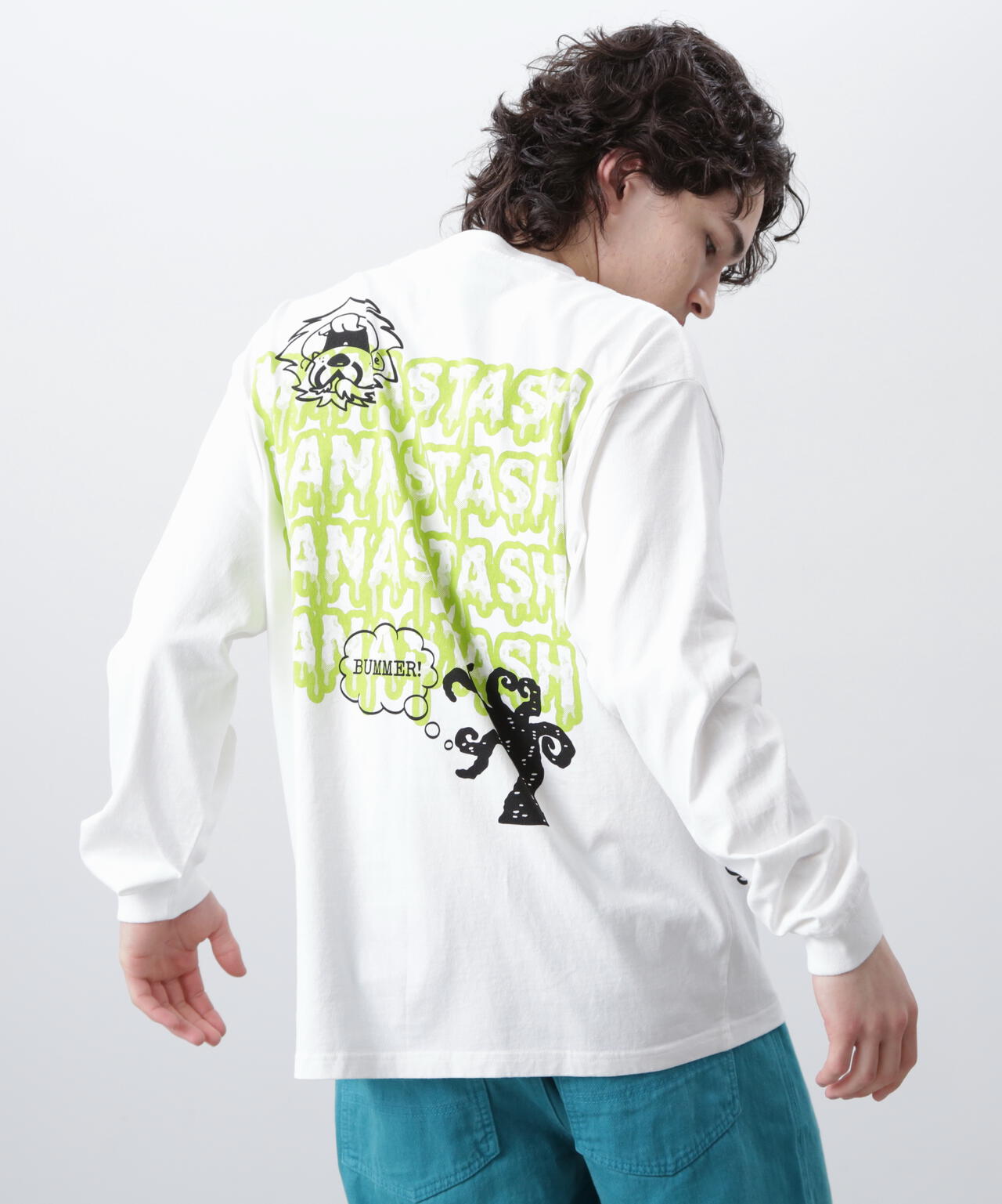 MANASTASH/マナスタッシュ/PUMICE L/S TEE MUSHROOM