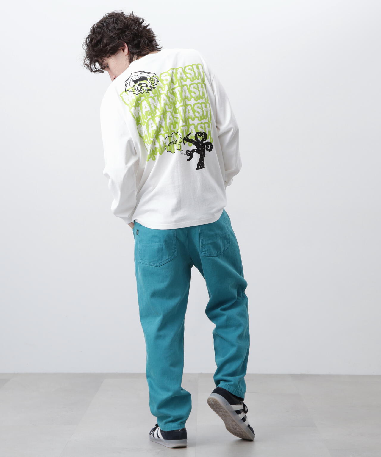 MANASTASH/マナスタッシュ/PUMICE L/S TEE MUSHROOM