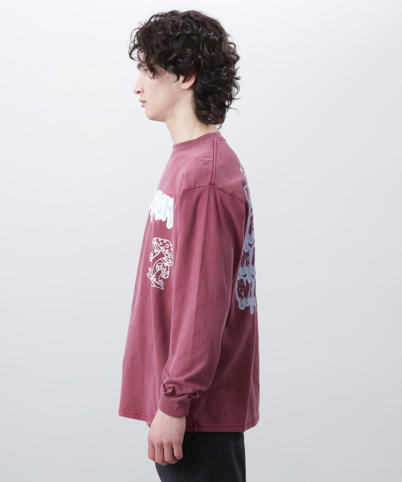 MANASTASH/マナスタッシュ/PUMICE L/S TEE MUSHROOM