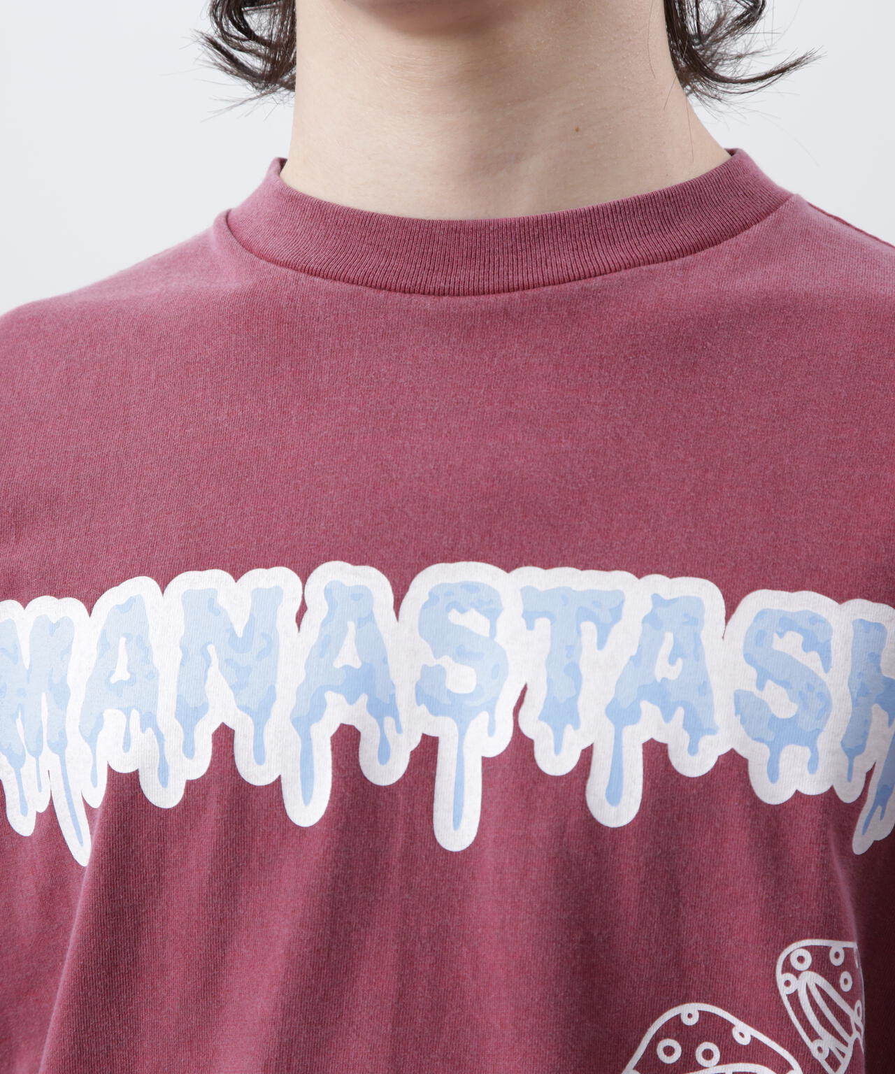 MANASTASH/マナスタッシュ/PUMICE L/S TEE MUSHROOM