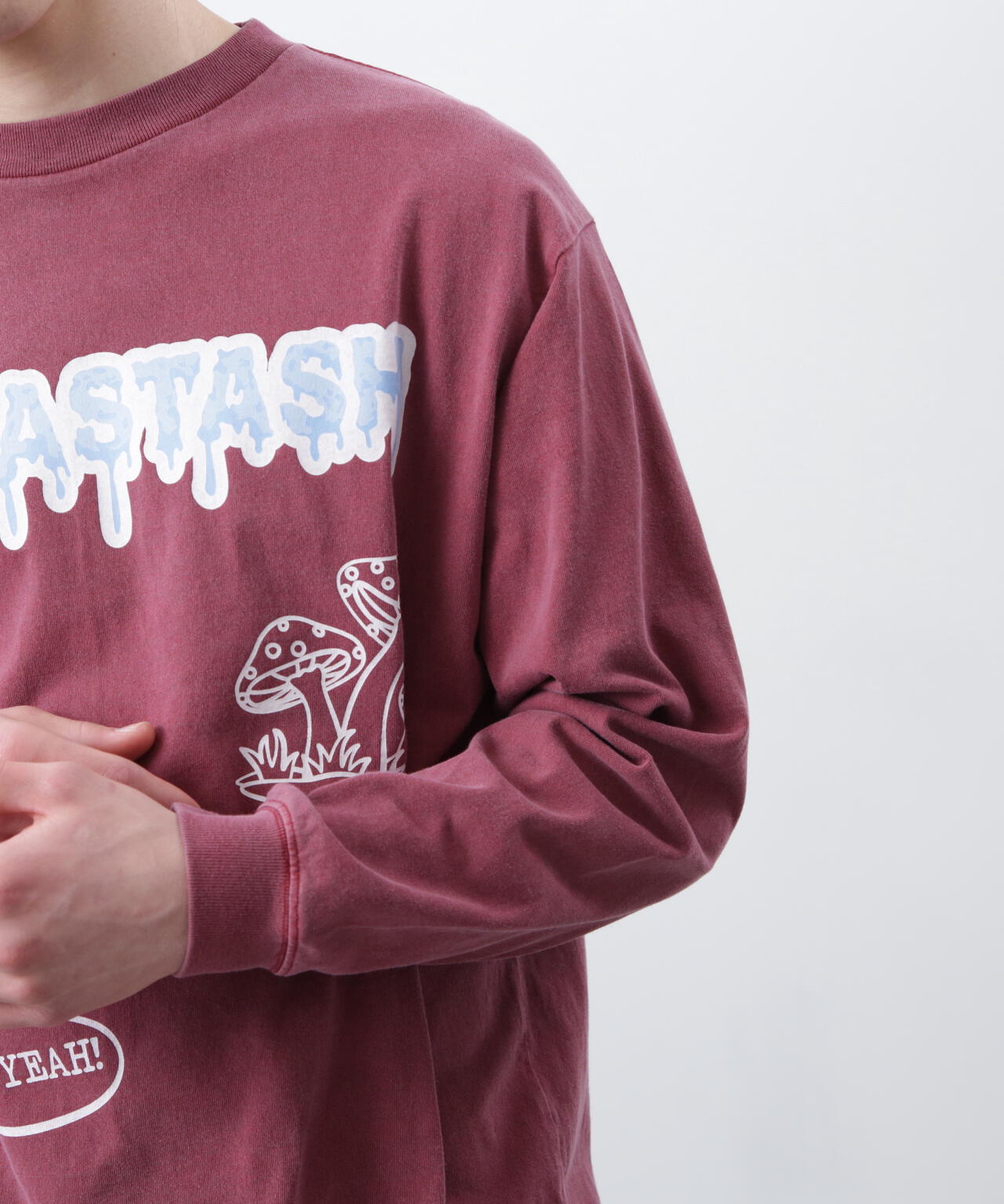 MANASTASH/マナスタッシュ/PUMICE L/S TEE MUSHROOM