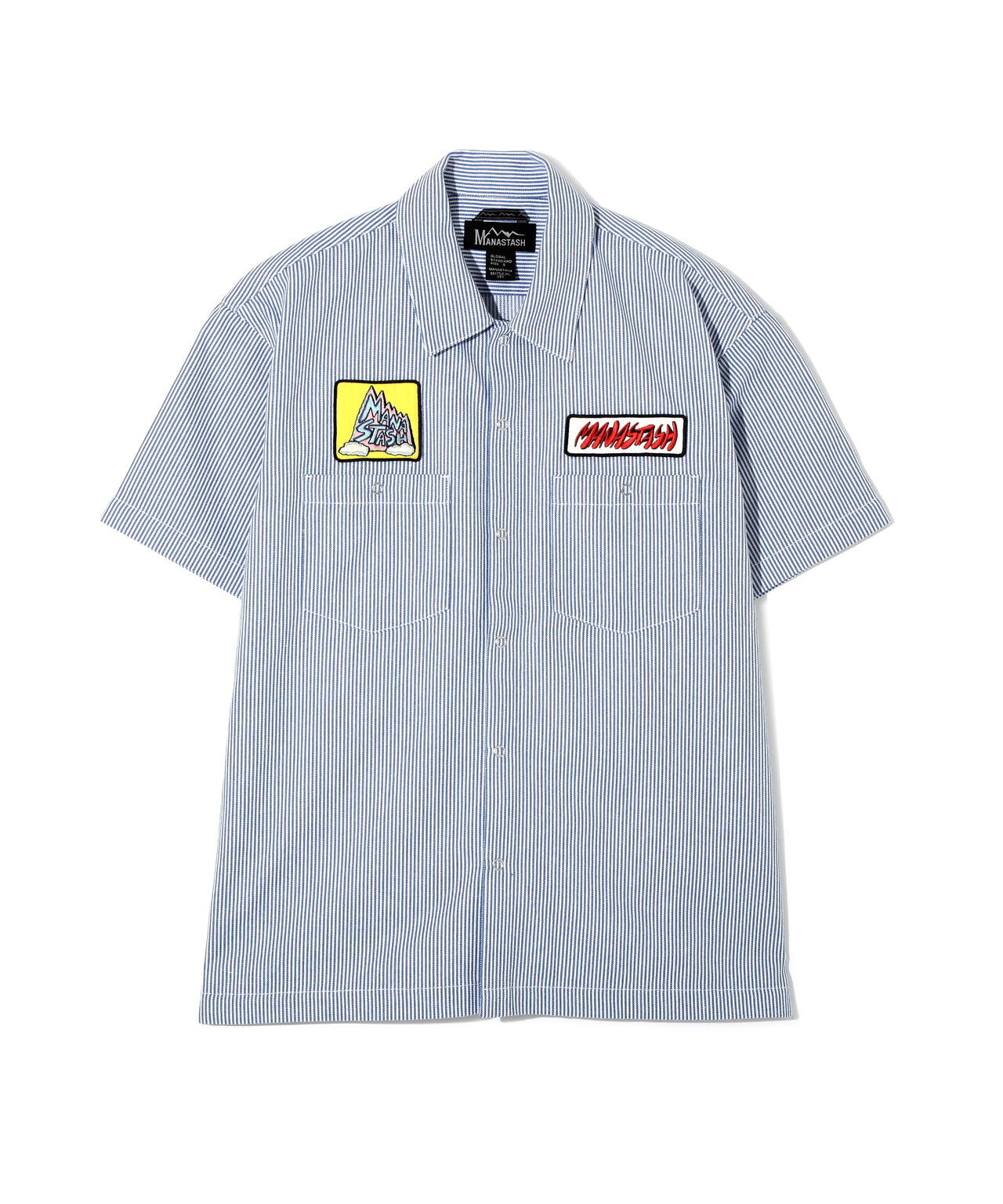 MANASTASH/マナスタッシュ/PATCHED LOGO WORK SHIRTS