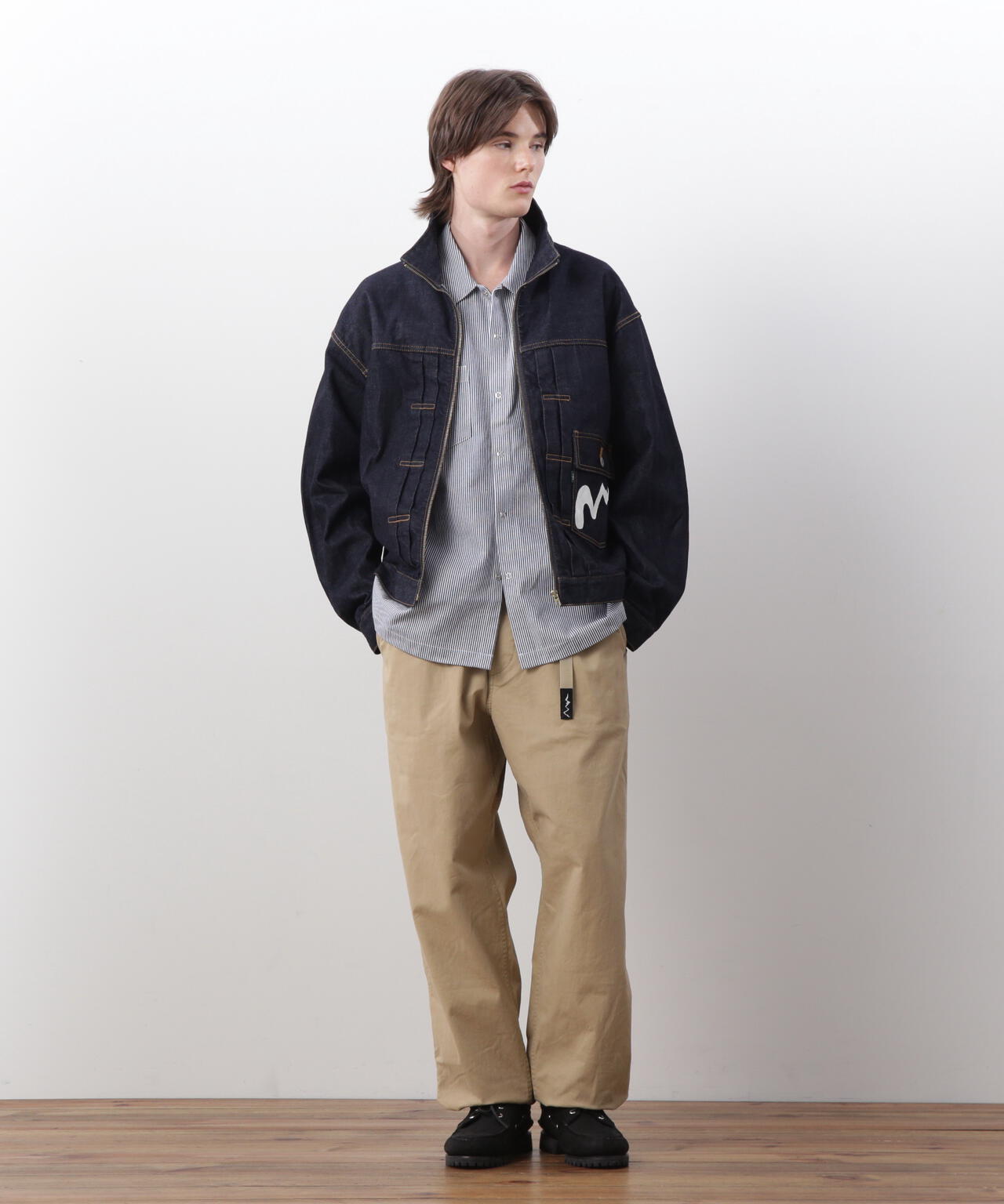 MANASTASH/マナスタッシュ/PATCHED LOGO WORK SHIRTS