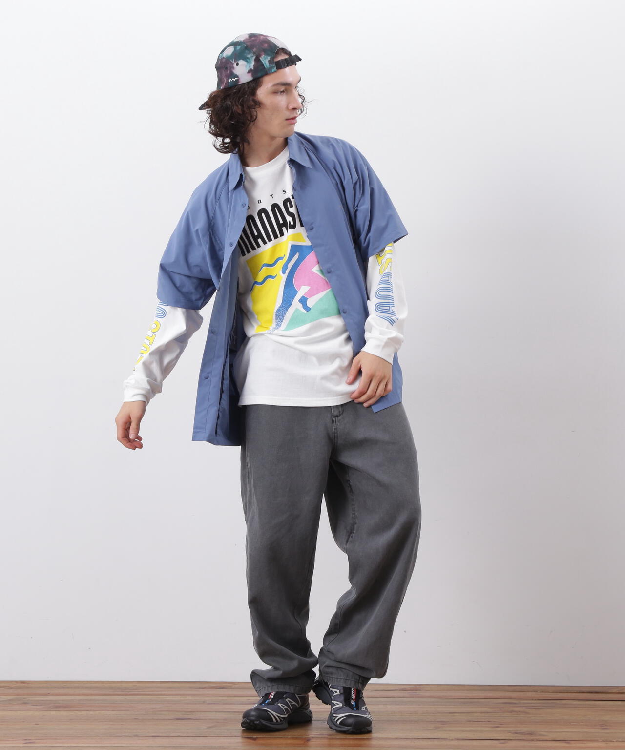 MANASTASH/マナスタッシュ/RE:CTN L/S TEE T&F