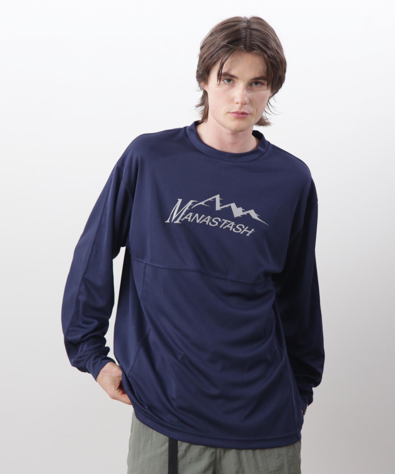 MANASTASH/マナスタッシュ/REF. LOGO TECH L/S TOP