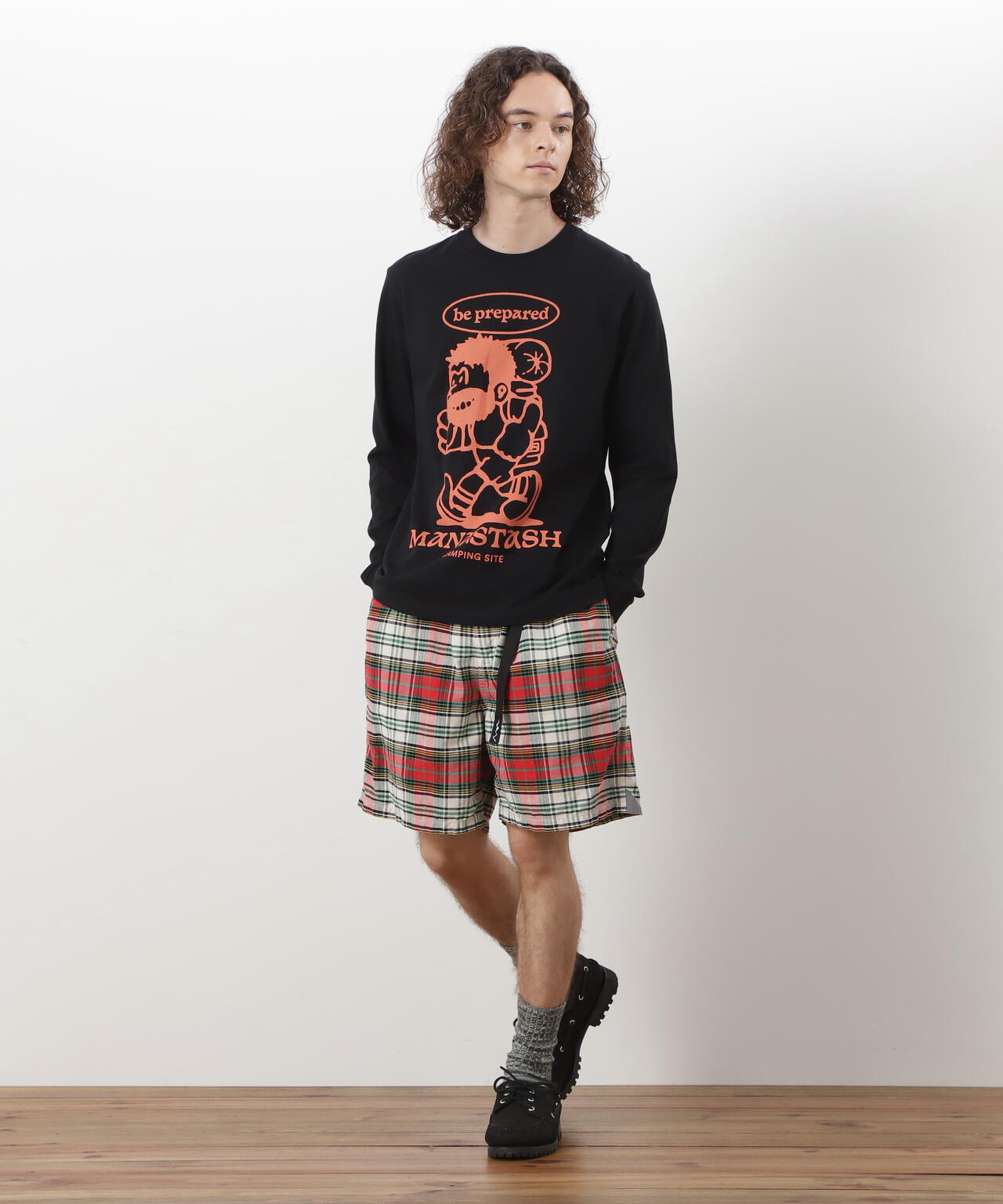 MANASTASH/マナスタッシュ/ L/S TEE BE PREPARED