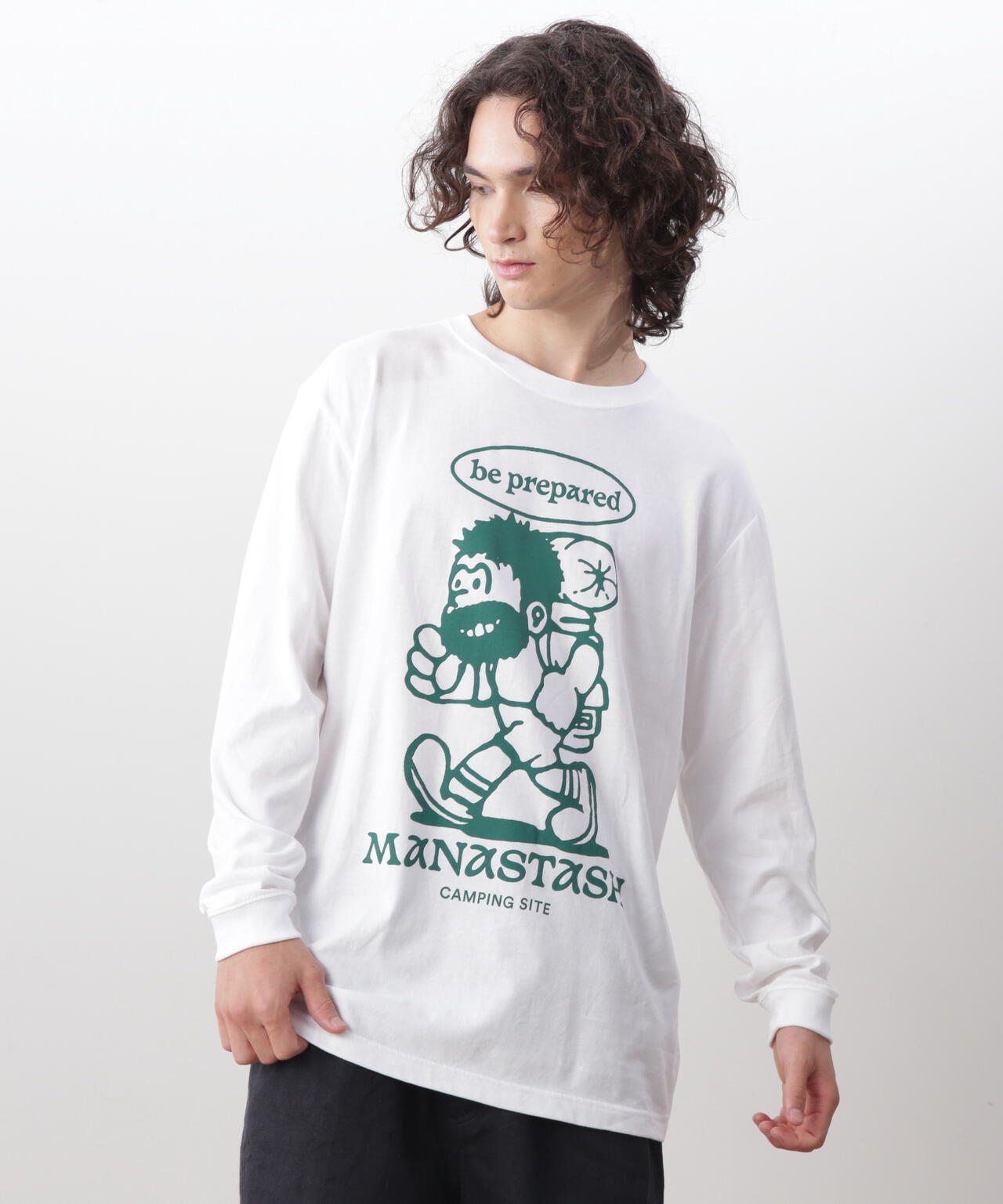 MANASTASH/マナスタッシュ/ L/S TEE BE PREPARED