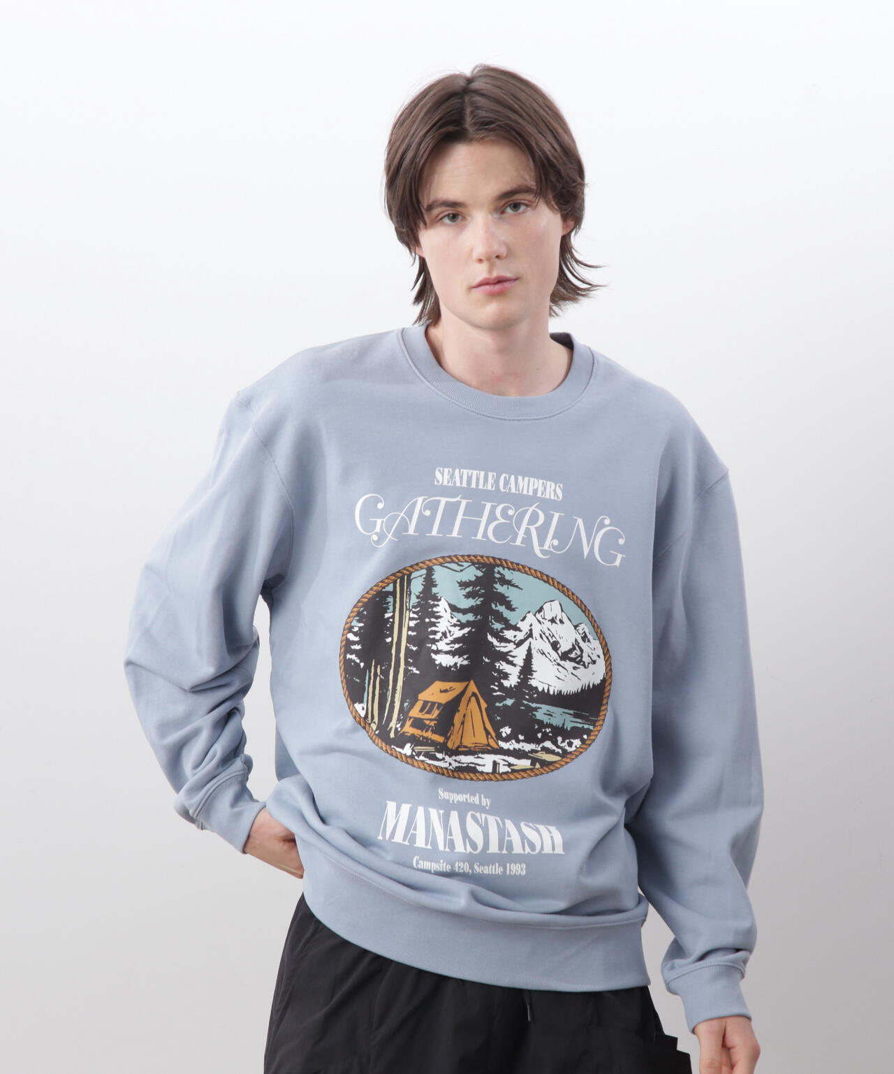 MANASTASH/マナスタッシュ/CREW SWEAT CAMPERS GATHERING