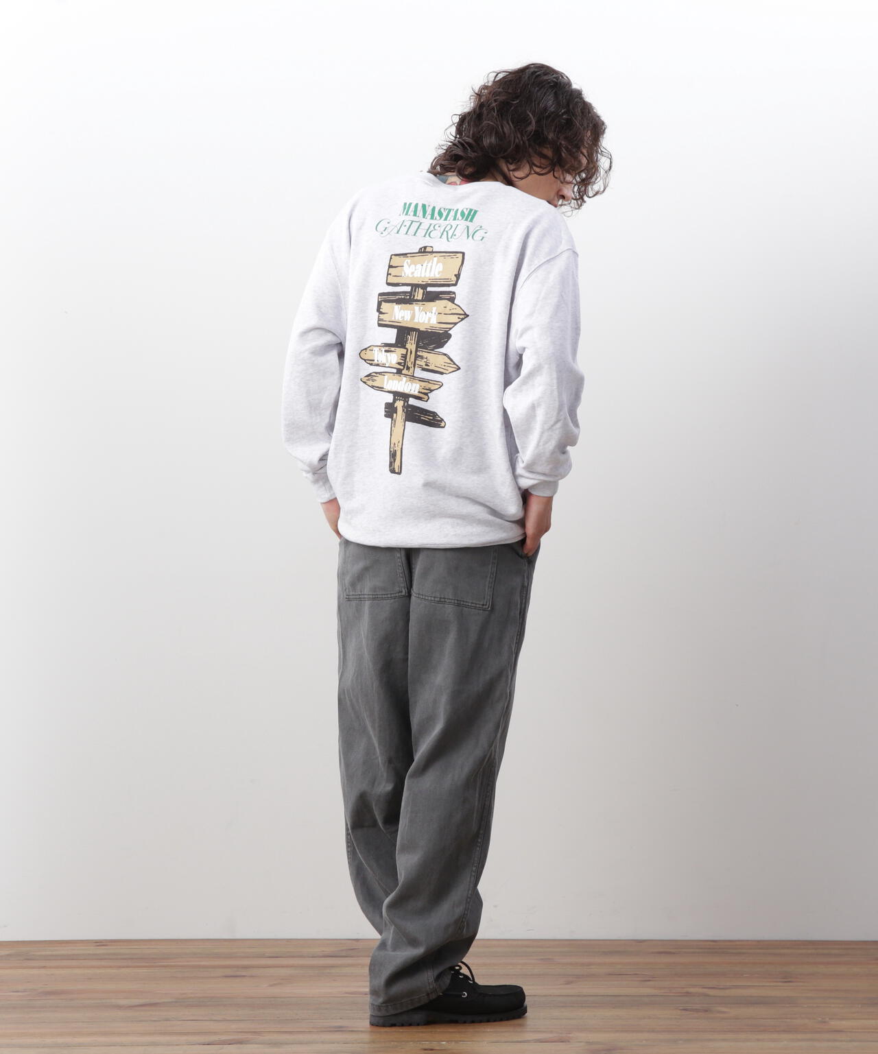 MANASTASH/マナスタッシュ/CREW SWEAT CAMPERS GATHERING