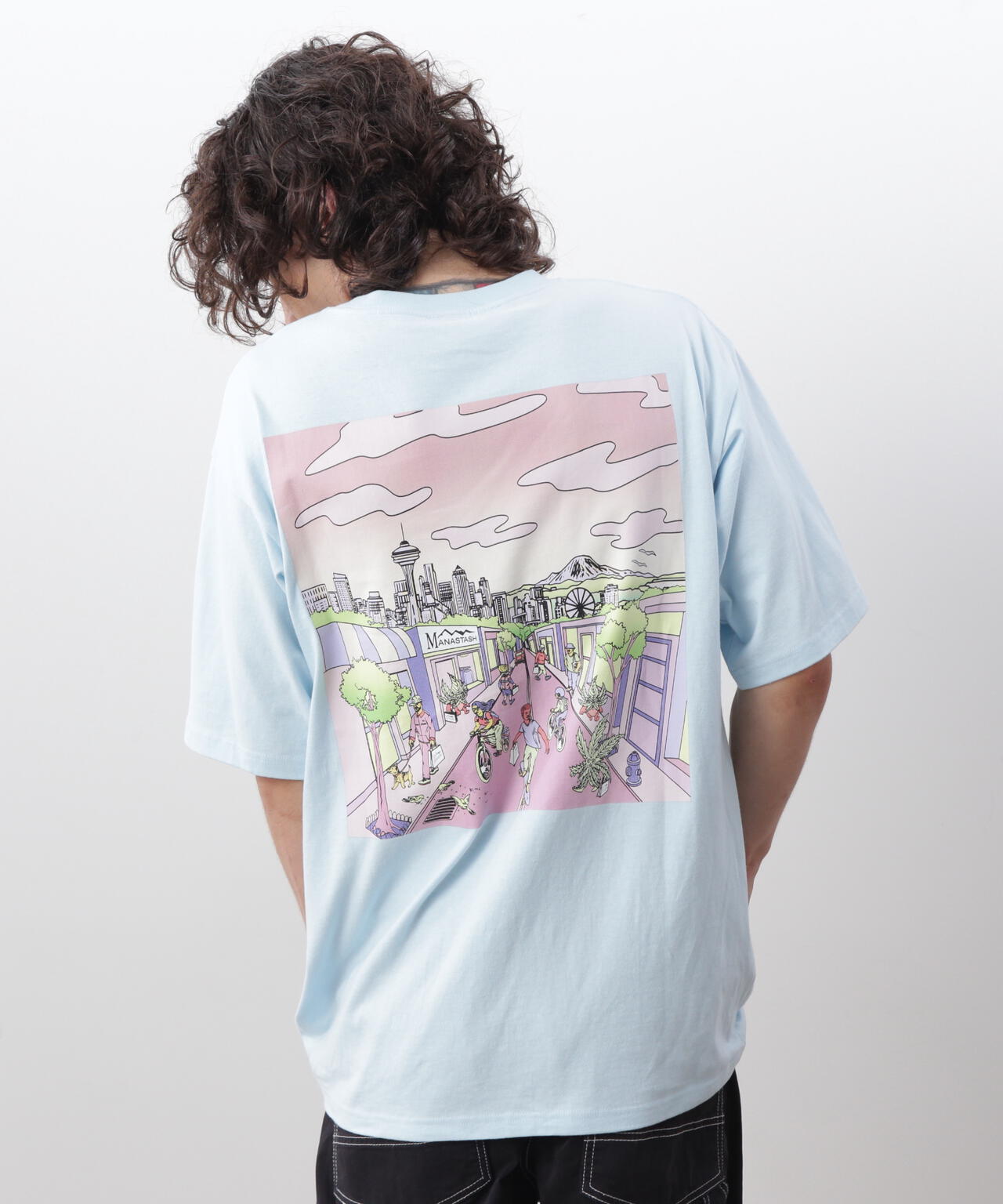 MANASTASH/マナスタッシュ/RE:CTN L/S TEE DT SEATTLE