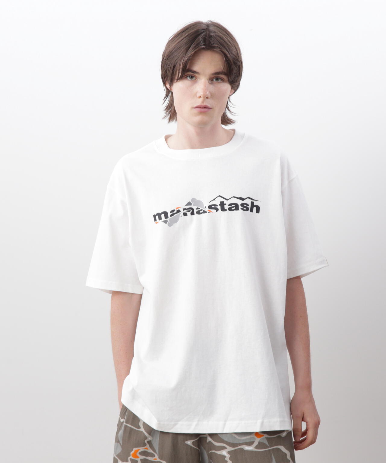 MANASTASH/マナスタッシュ/MHAK LOGO  TEE
