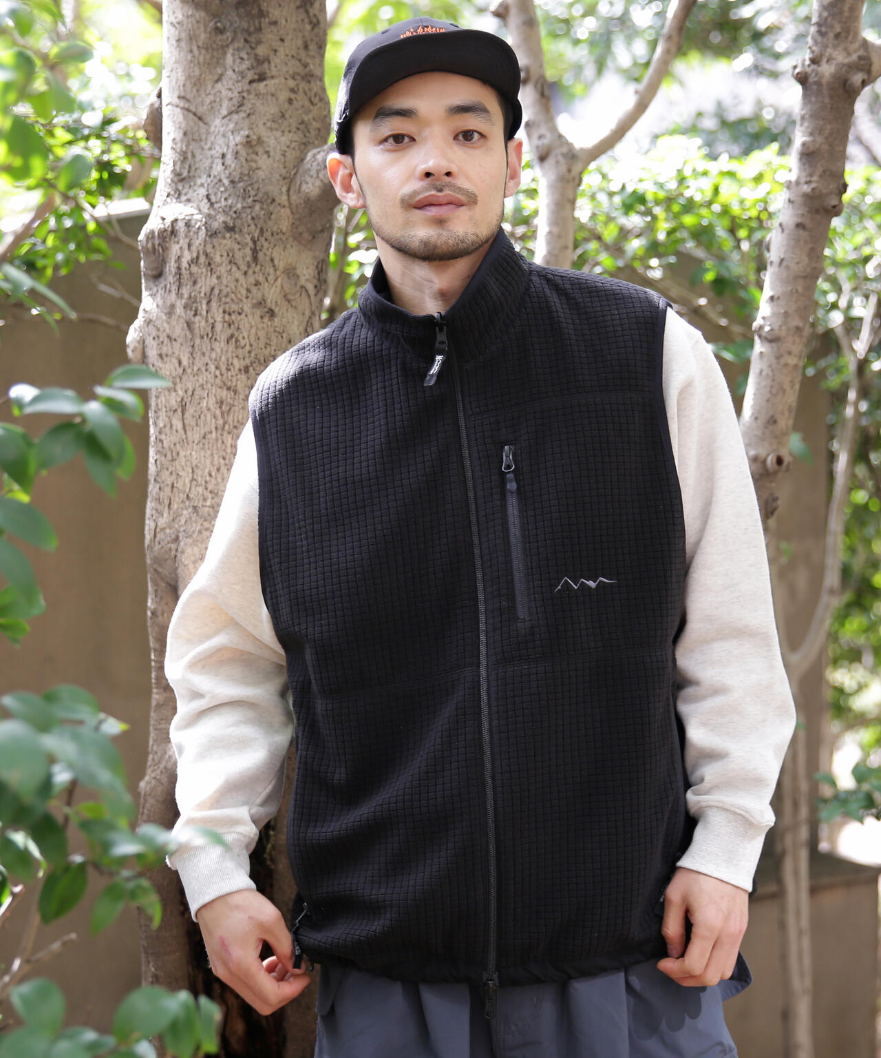 MANASTASH/マナスタッシュ/GRID FLEECE REVERSIBLE VEST