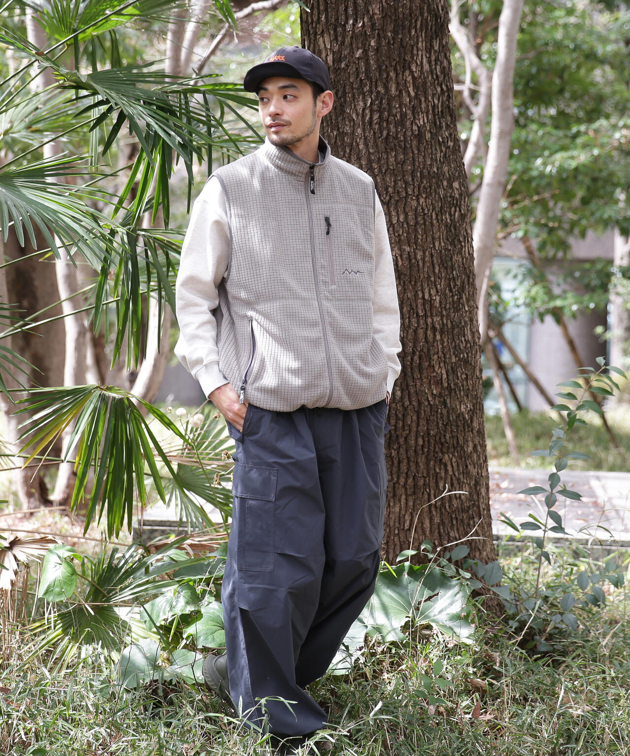 MANASTASH/マナスタッシュ/GRID FLEECE REVERSIBLE VEST