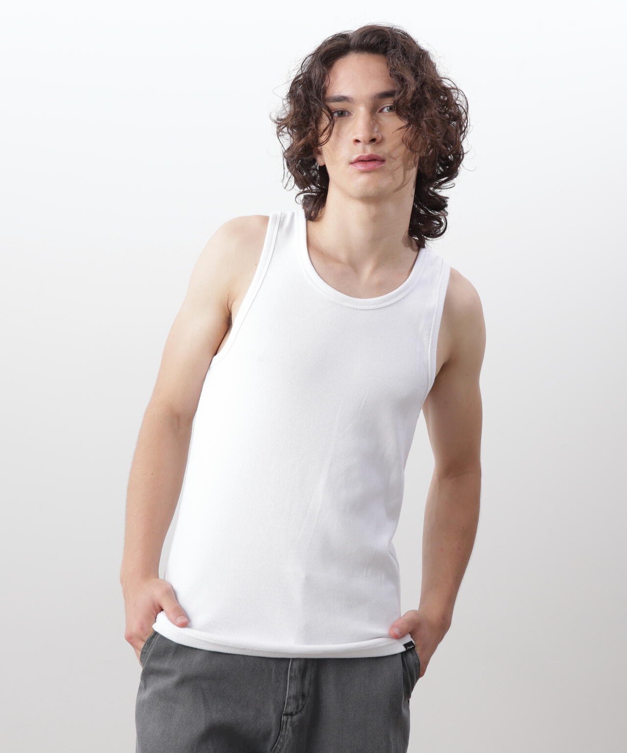 MANASTASH/マナスタッシュ/RIB TANK TOPS(2P)