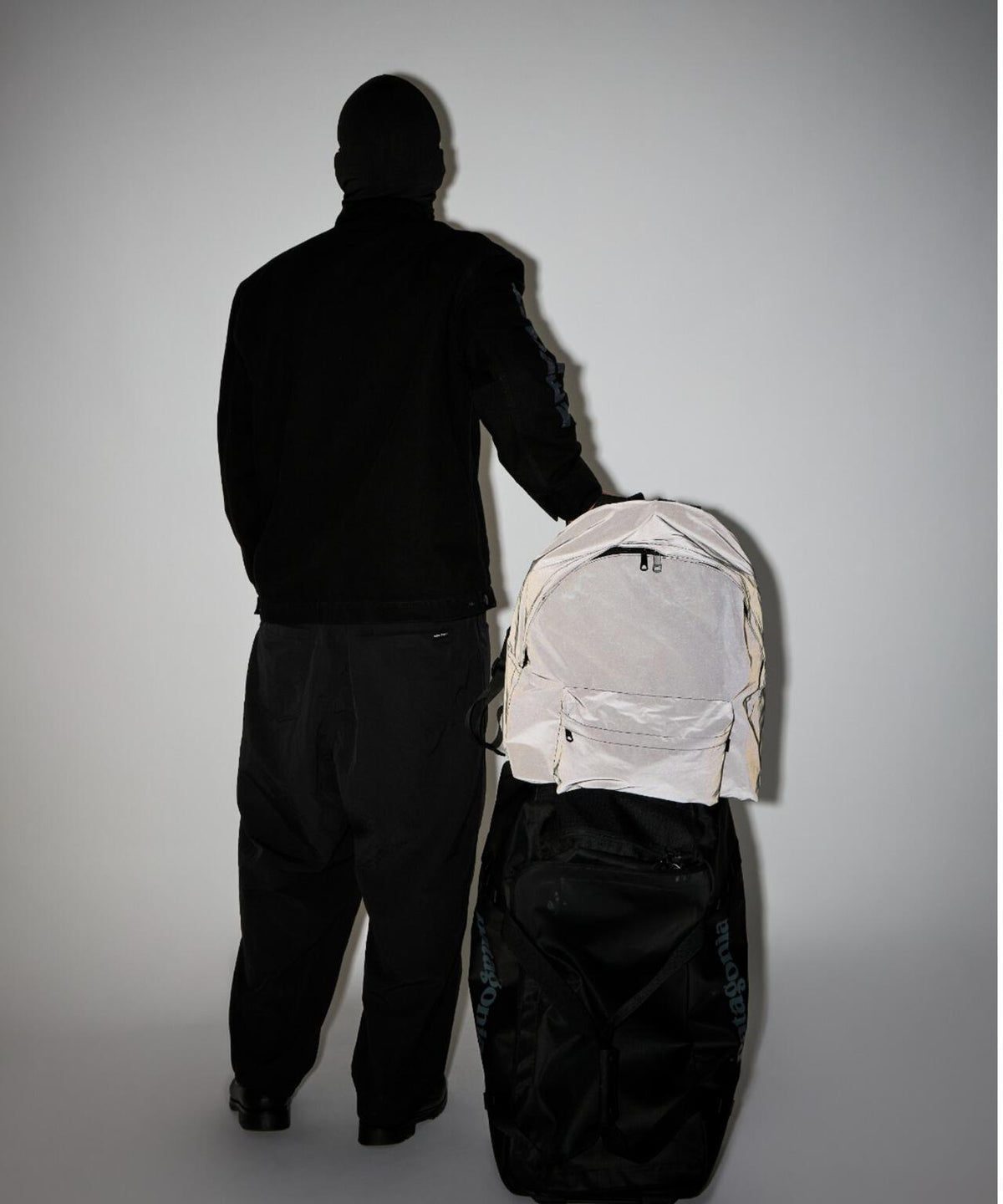 PACKING/パッキング/BLACK REFLECTIVE BACKPACK/リフレクティブバックパック
