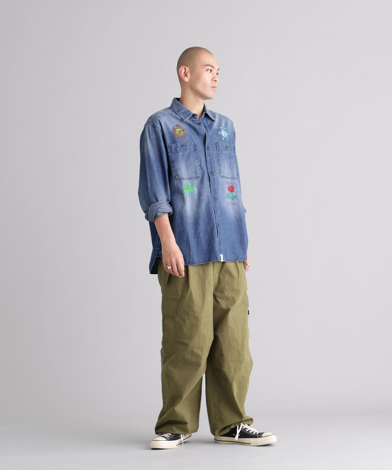 MANASTASH/マナスタッシュ/EMBROIDERY SHIRTS