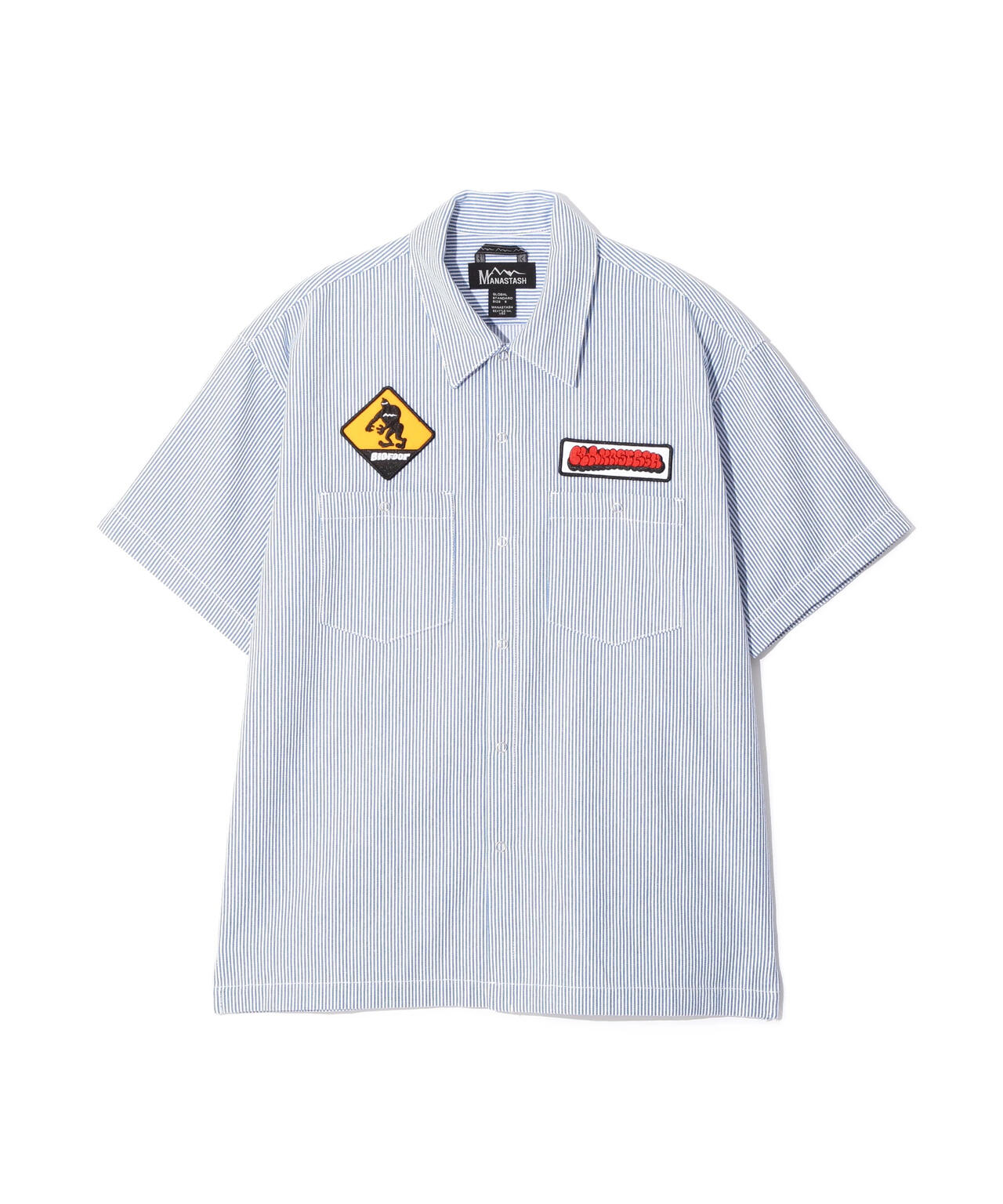 MANASTASH/マナスタッシュ/PATCHED LOGO WORK SHIRT