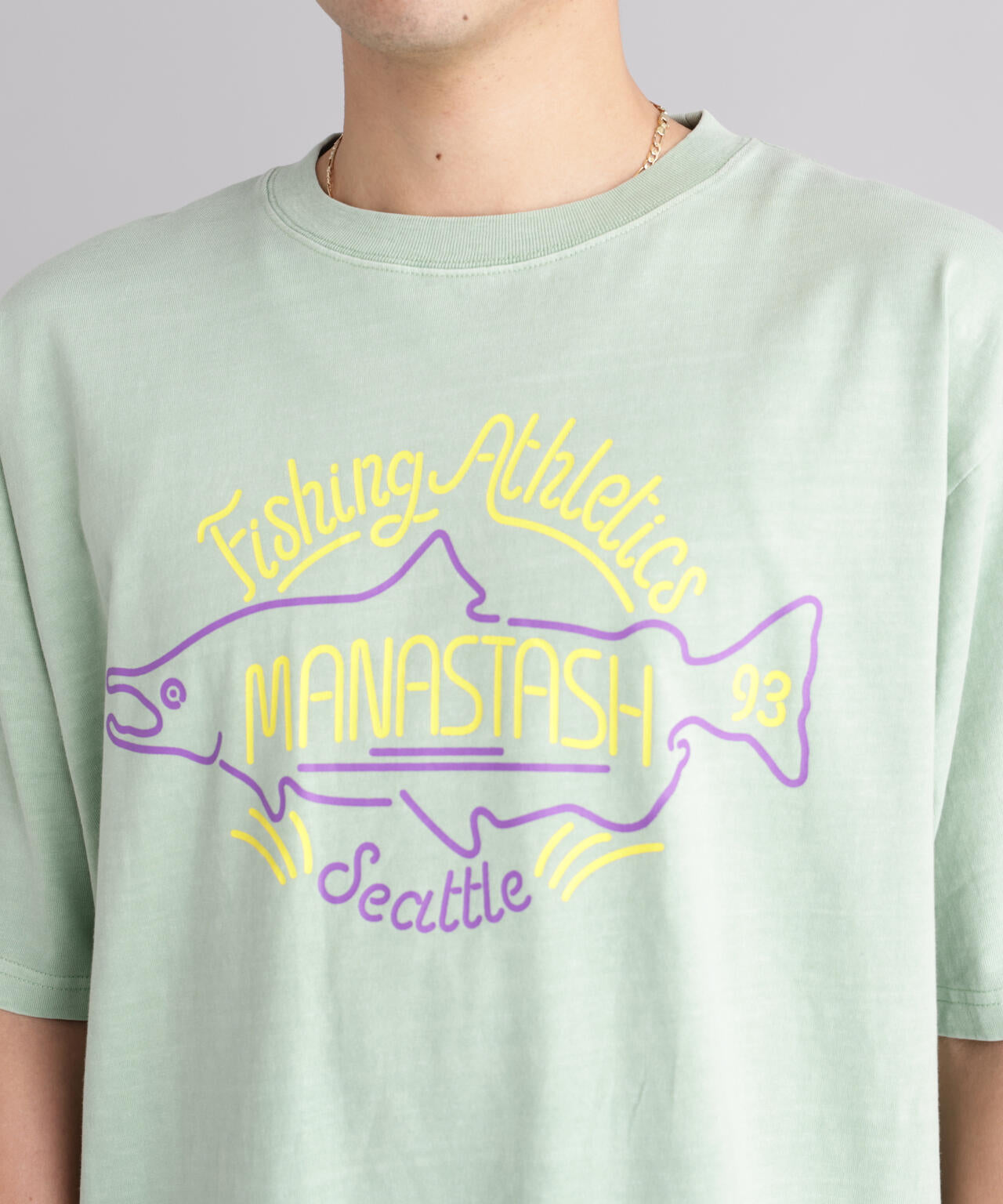 MANASTASH/マナスタッシュ/PUMICE TEE NEON SIGN