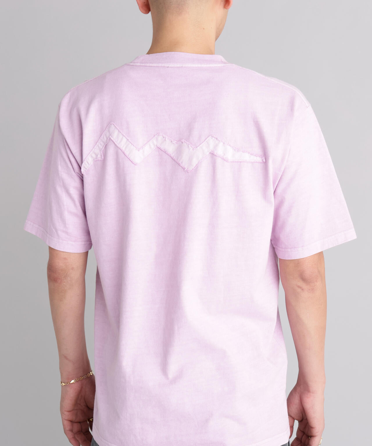 MANASTASH/マナスタッシュ/PUMICE TEE RAW EDGE LOGO