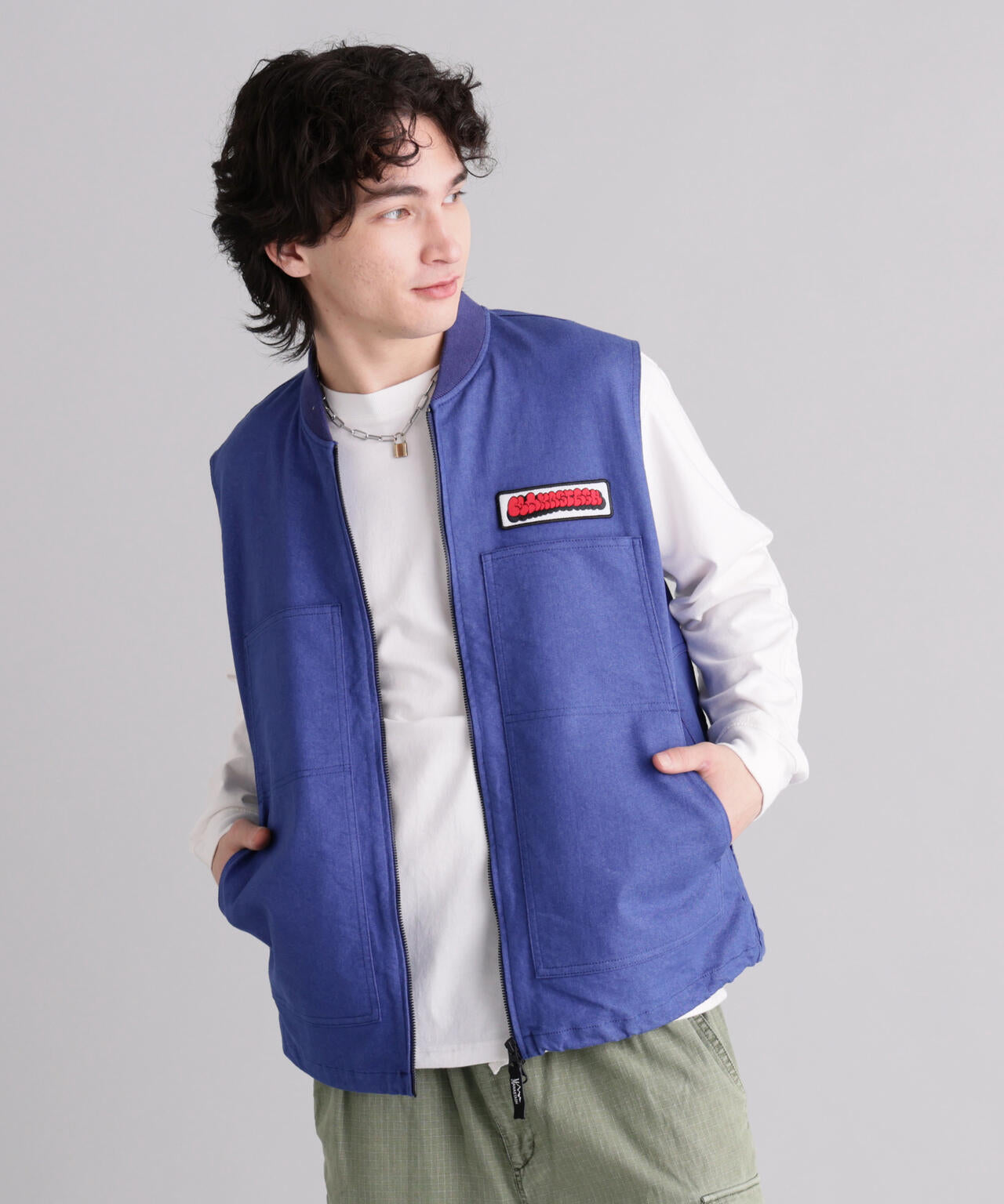 MANASTASH/マナスタッシュ/PATCHED LOGO WORK VEST