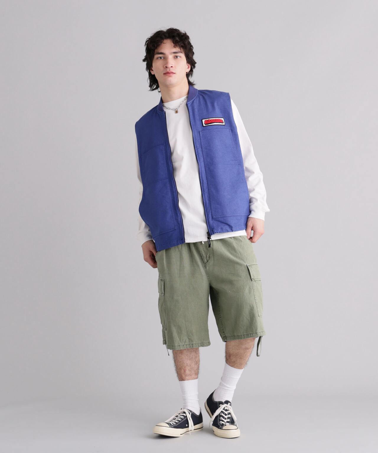 MANASTASH/マナスタッシュ/PATCHED LOGO WORK VEST