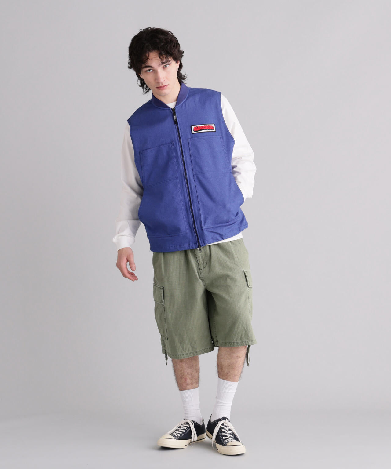 MANASTASH/マナスタッシュ/PATCHED LOGO WORK VEST
