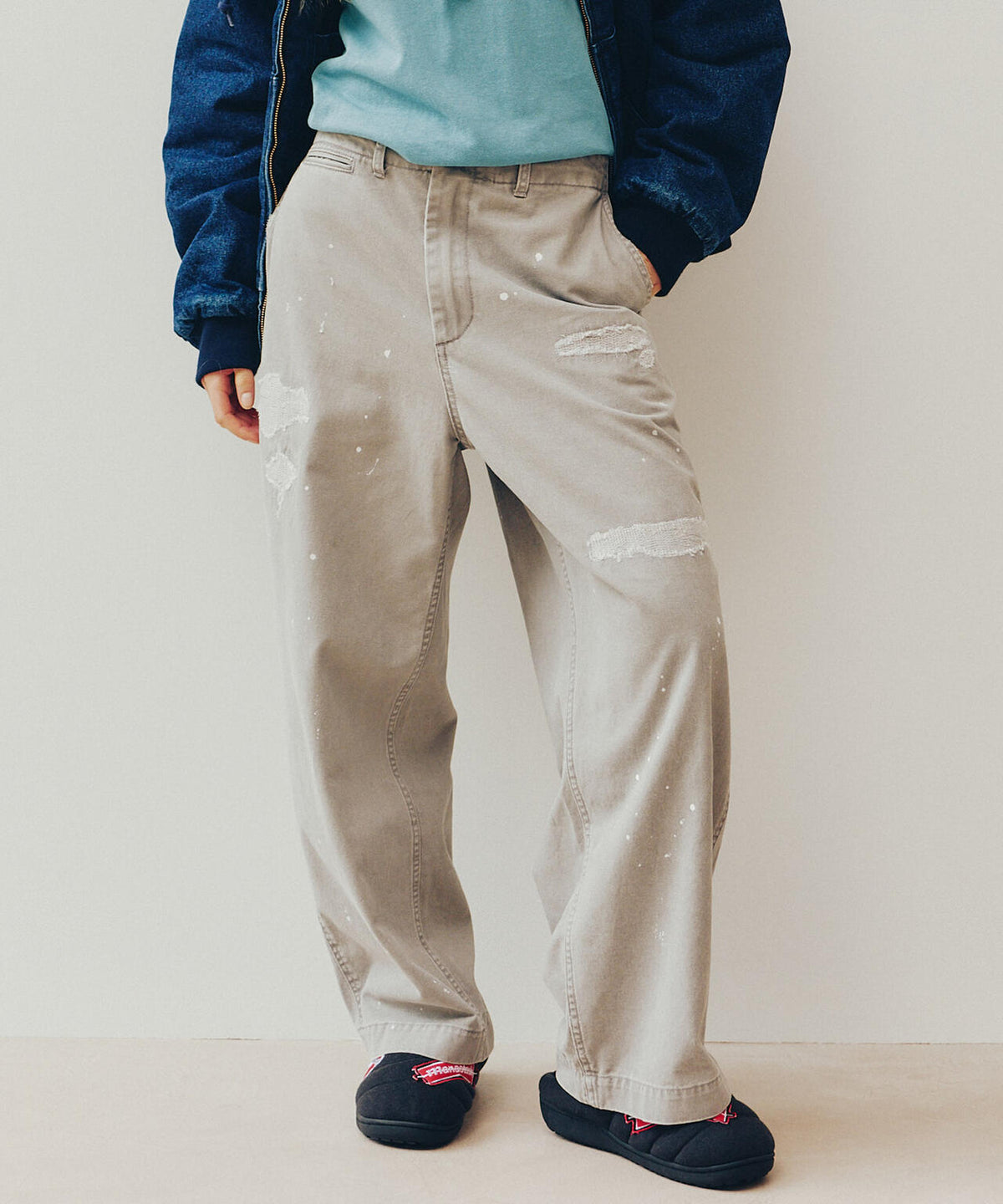 MANASTASH/マナスタッシュ/DISTRESSED CHINO PANTS/チノパンツ