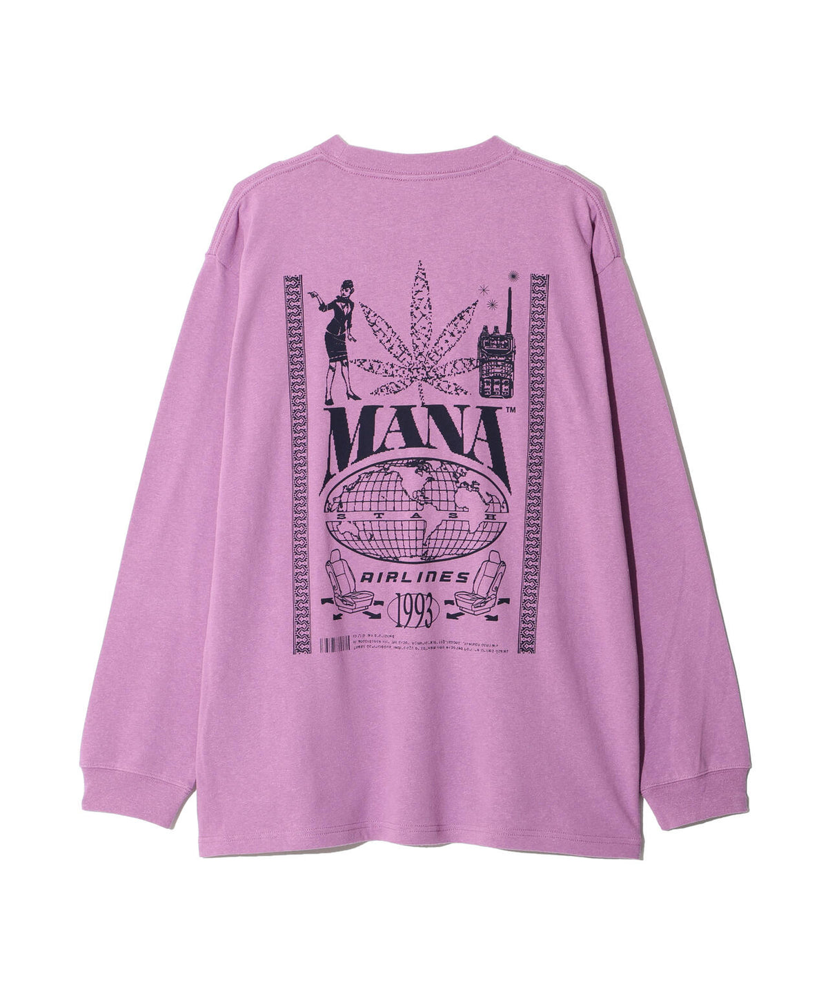 MANASTASH/マナスタッシュ/HEMP L/S TEE AIRLINES/ヘンプロングスリーブティーエアライン