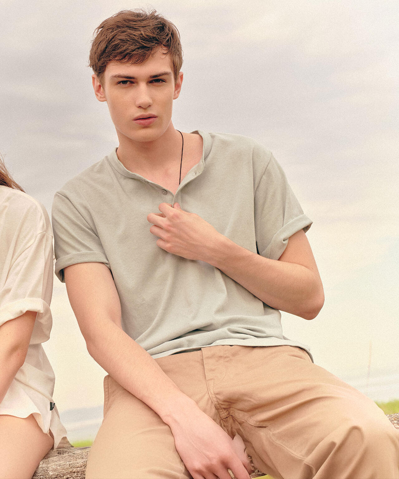 HEMP＠by manastash/HEMP DAYS S/S TEE HENLEY