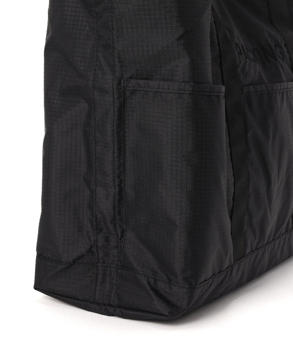 PACKING/パッキング/RIP STOP 5P UTILITY TOTE BLACK/リップストップ５ポケットユーティリティトートバッグ