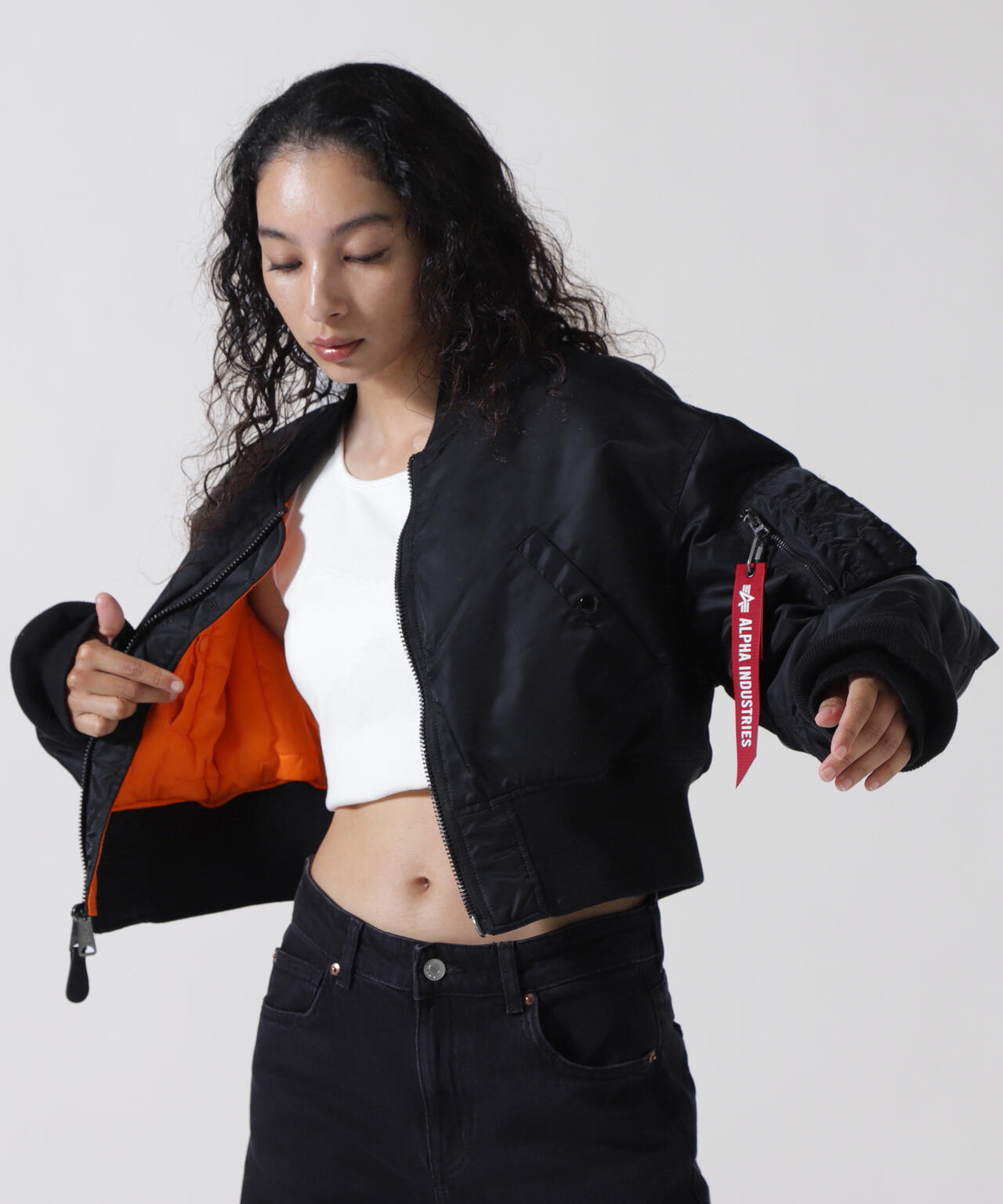 WOMENS MA-1 CROPPED FLIGHT JACKET