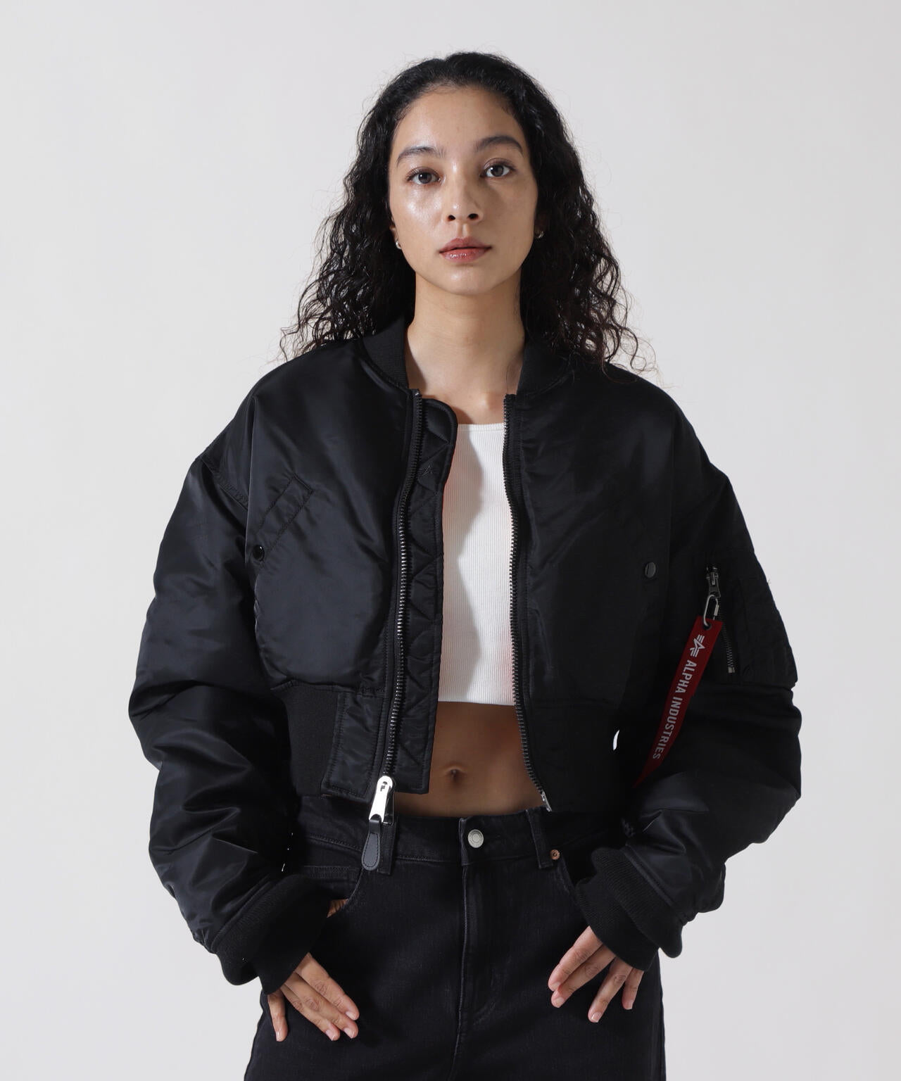 WOMENS MA-1 CROPPED FLIGHT JACKET