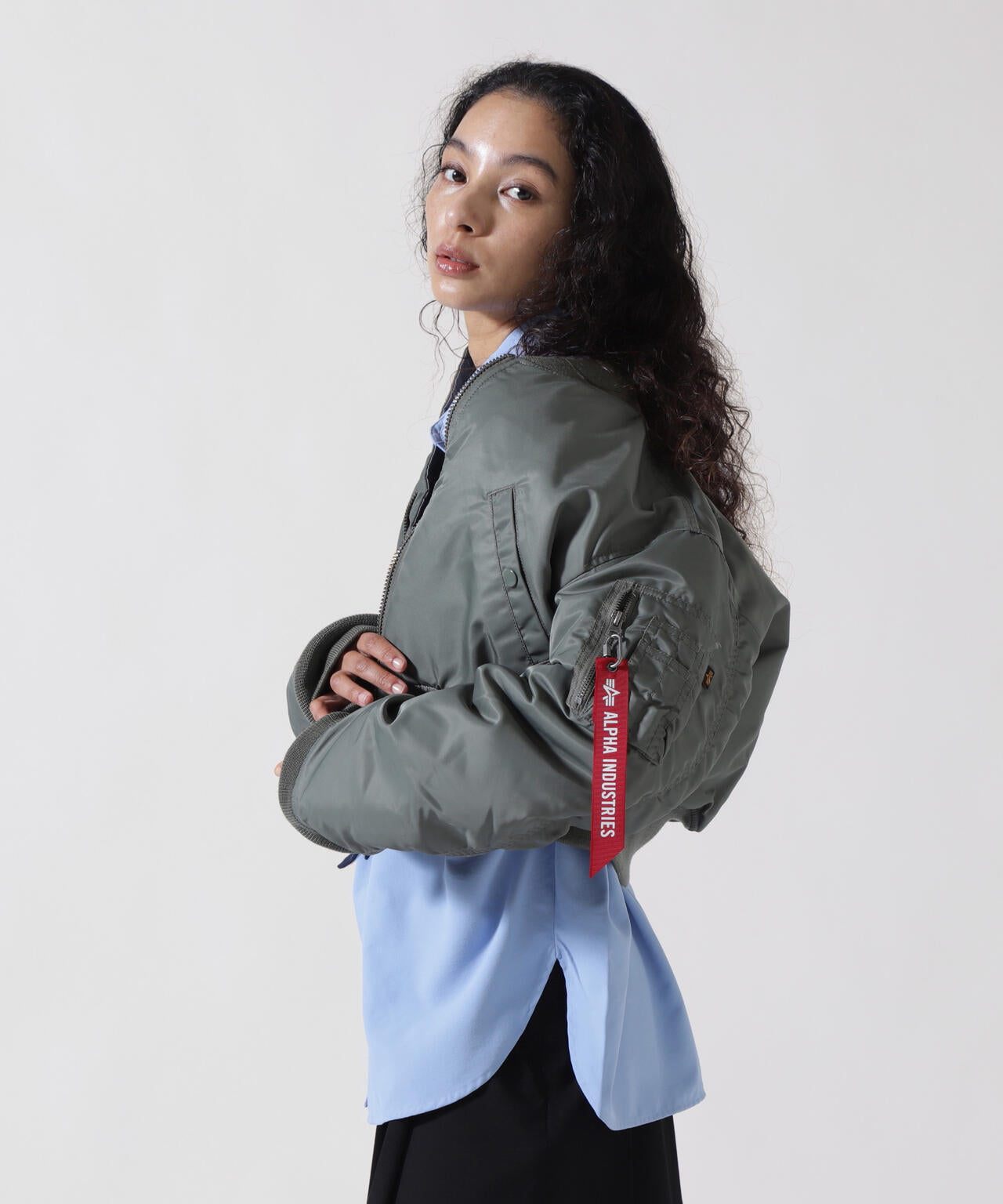 WOMENS MA-1 CROPPED FLIGHT JACKET