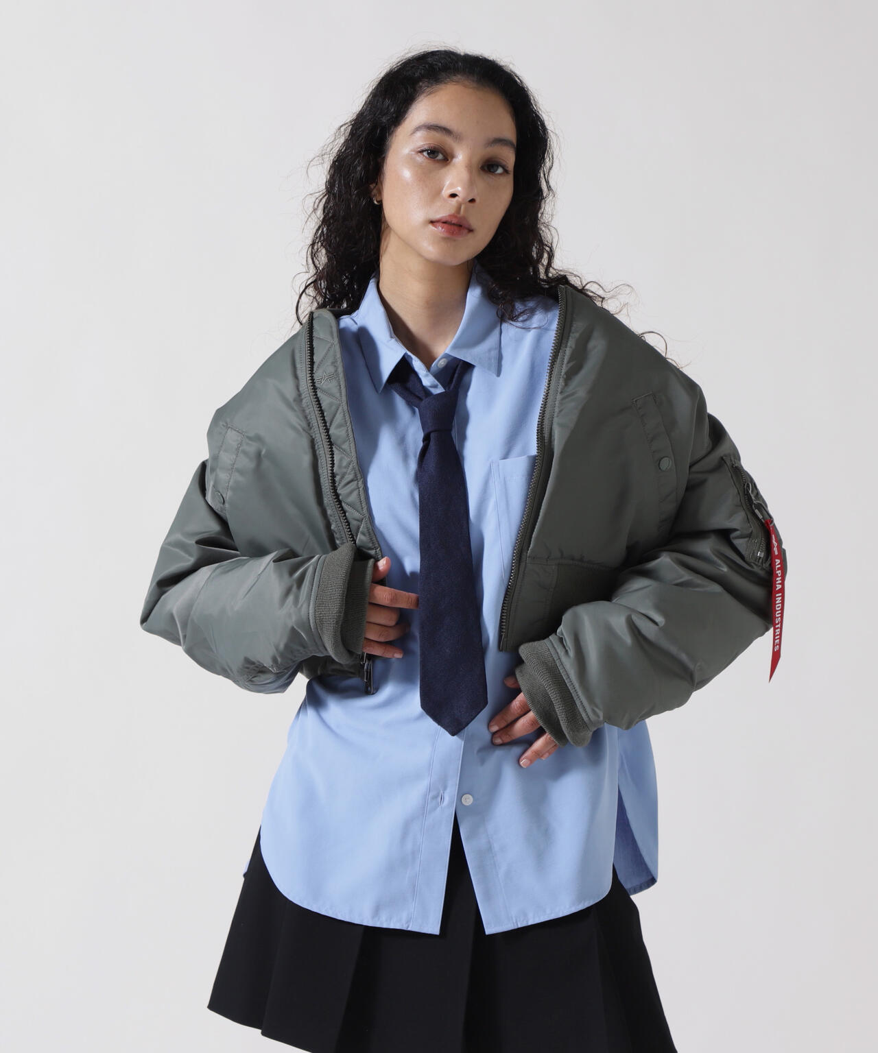 WOMENS MA-1 CROPPED FLIGHT JACKET